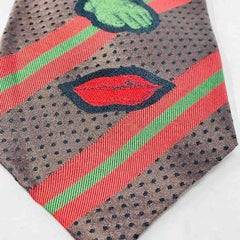 Jean Paul Gaultier Vintage Men's Silk Lips Tie