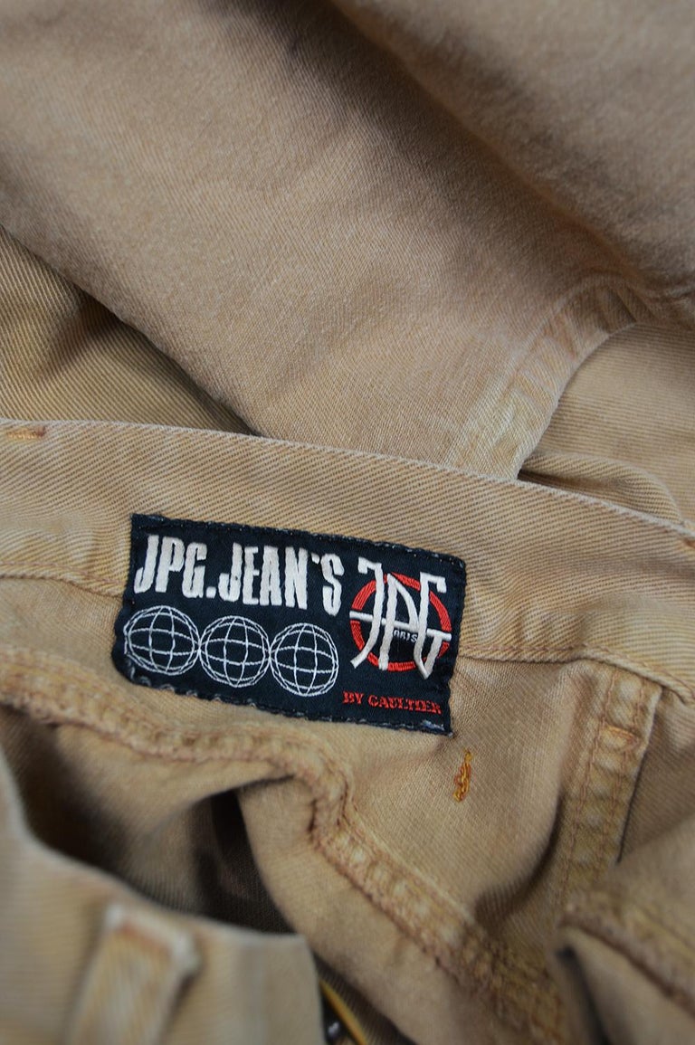 Jean Paul Gaultier Vintage Men's Unisex Deep Cuff Jeans Denim Pants ...