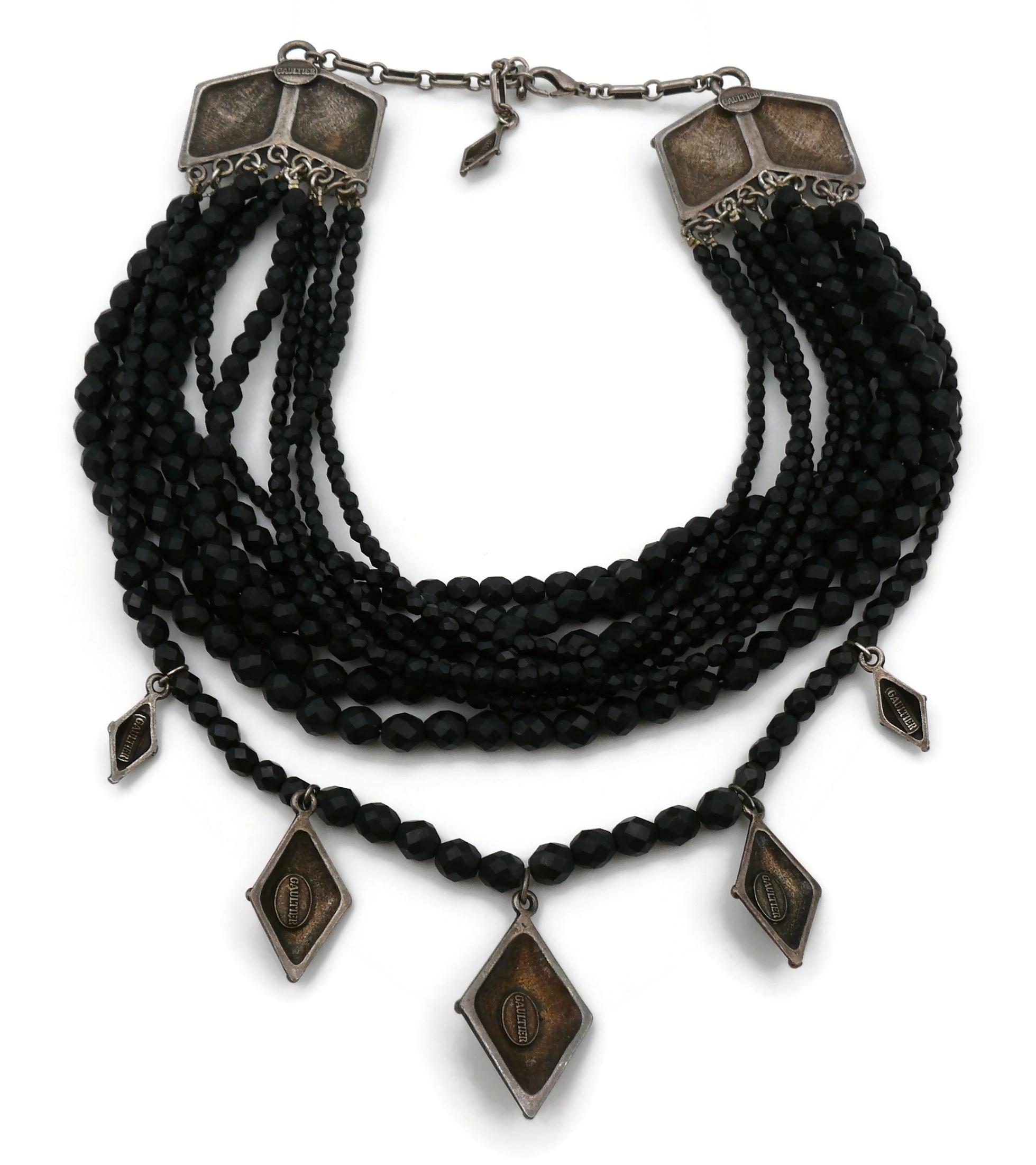 JEAN PAUL GAULTIER Vintage Multistrand Ethnic Necklace For Sale 7