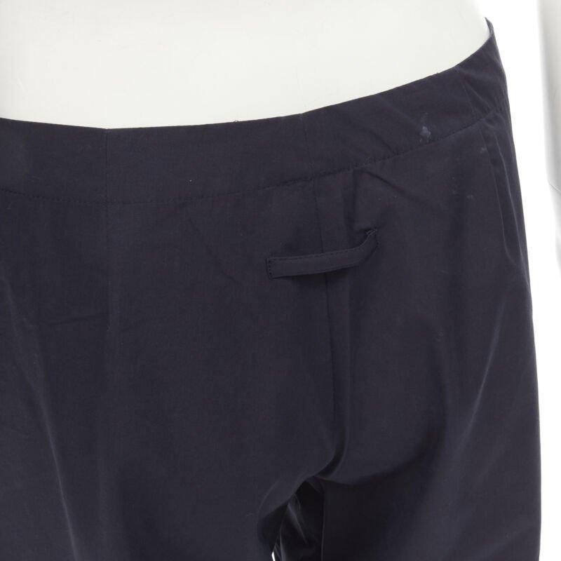 JEAN PAUL GAULTIER Vintage navy silver button wide leg nautical pants IT42 M For Sale 3