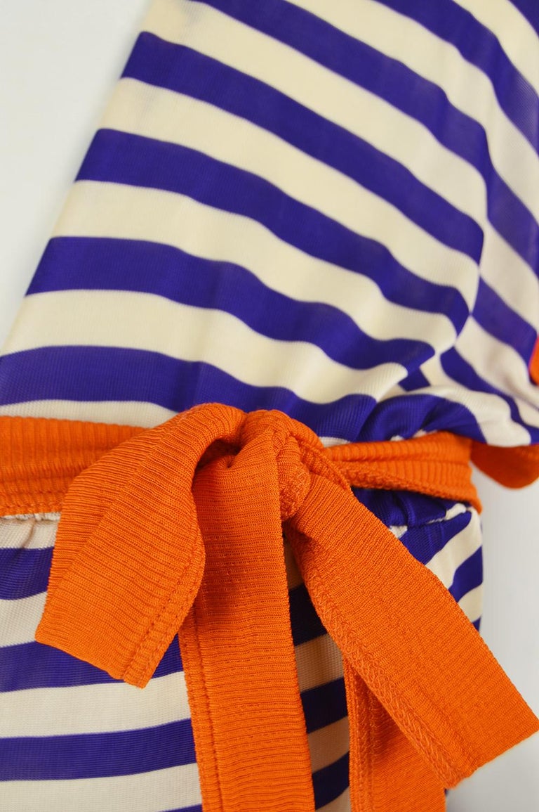 Jean Paul Gaultier Vintage One Shouldered Nautical Stripe Vintage jean-paul-gaultier-vintage-one-shouldered-nautical-stripe-vintage