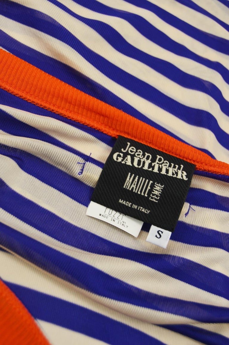 Jean Paul Gaultier Vintage One Shouldered Nautical Stripe Vintage jean-paul-gaultier-vintage-one-shouldered-nautical-stripe-vintage