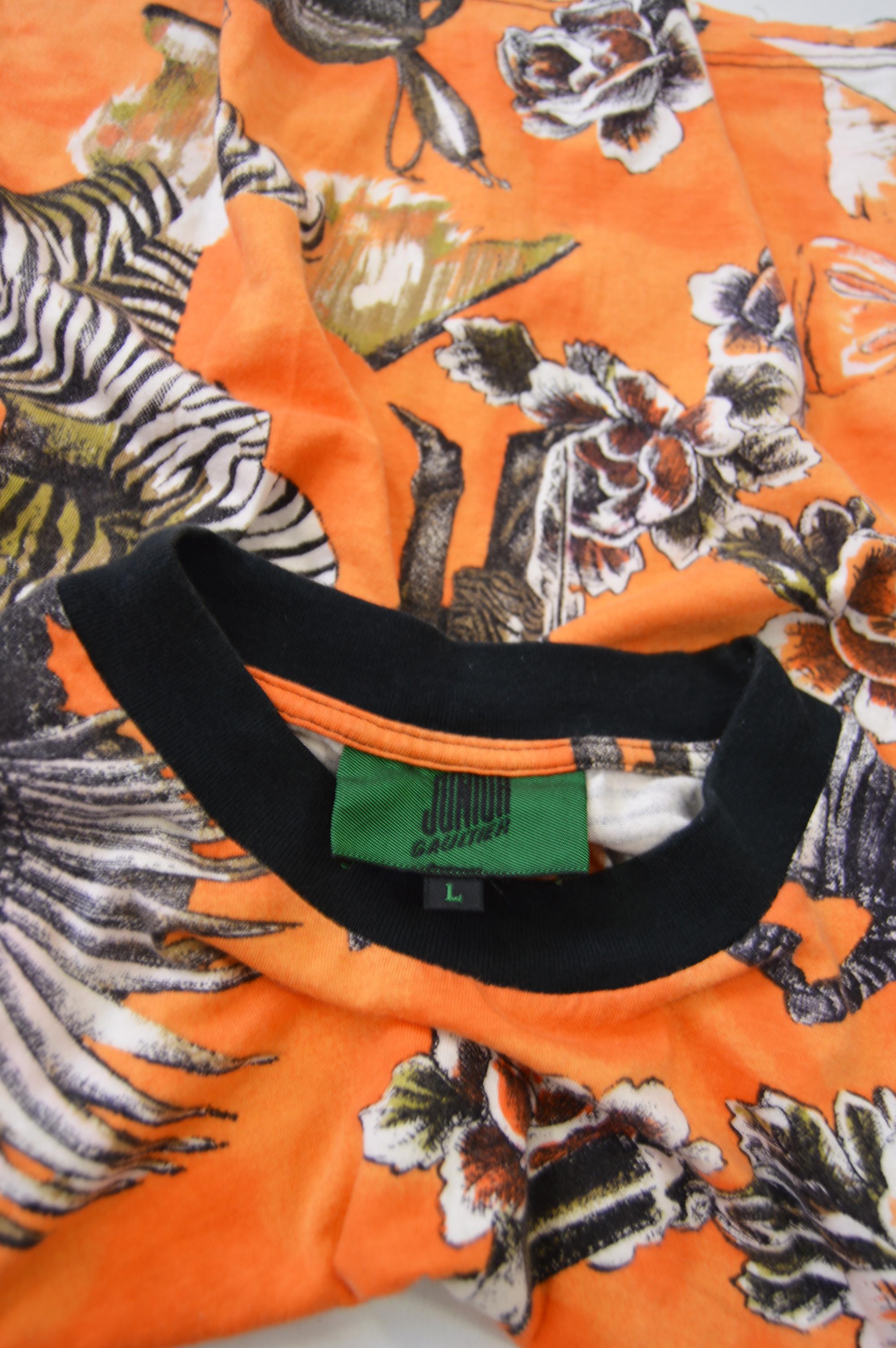 Jean Paul Gaultier Vintage Orange Pop Art Vest Tank Top 4