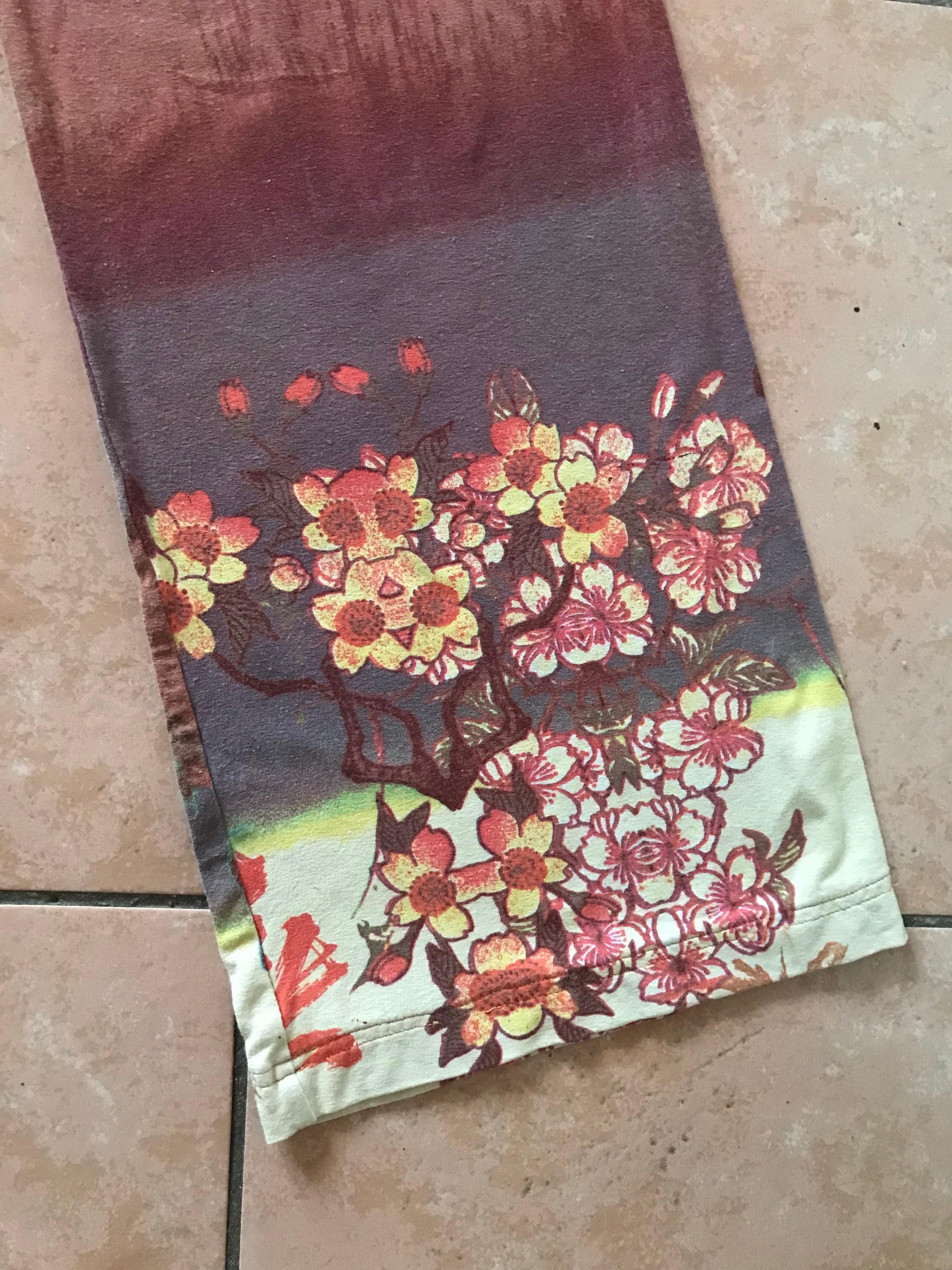 JEAN PAUL GAULTIER Pantalon vintage à motifs japonais. Bon état - En vente à CACHAN, FR