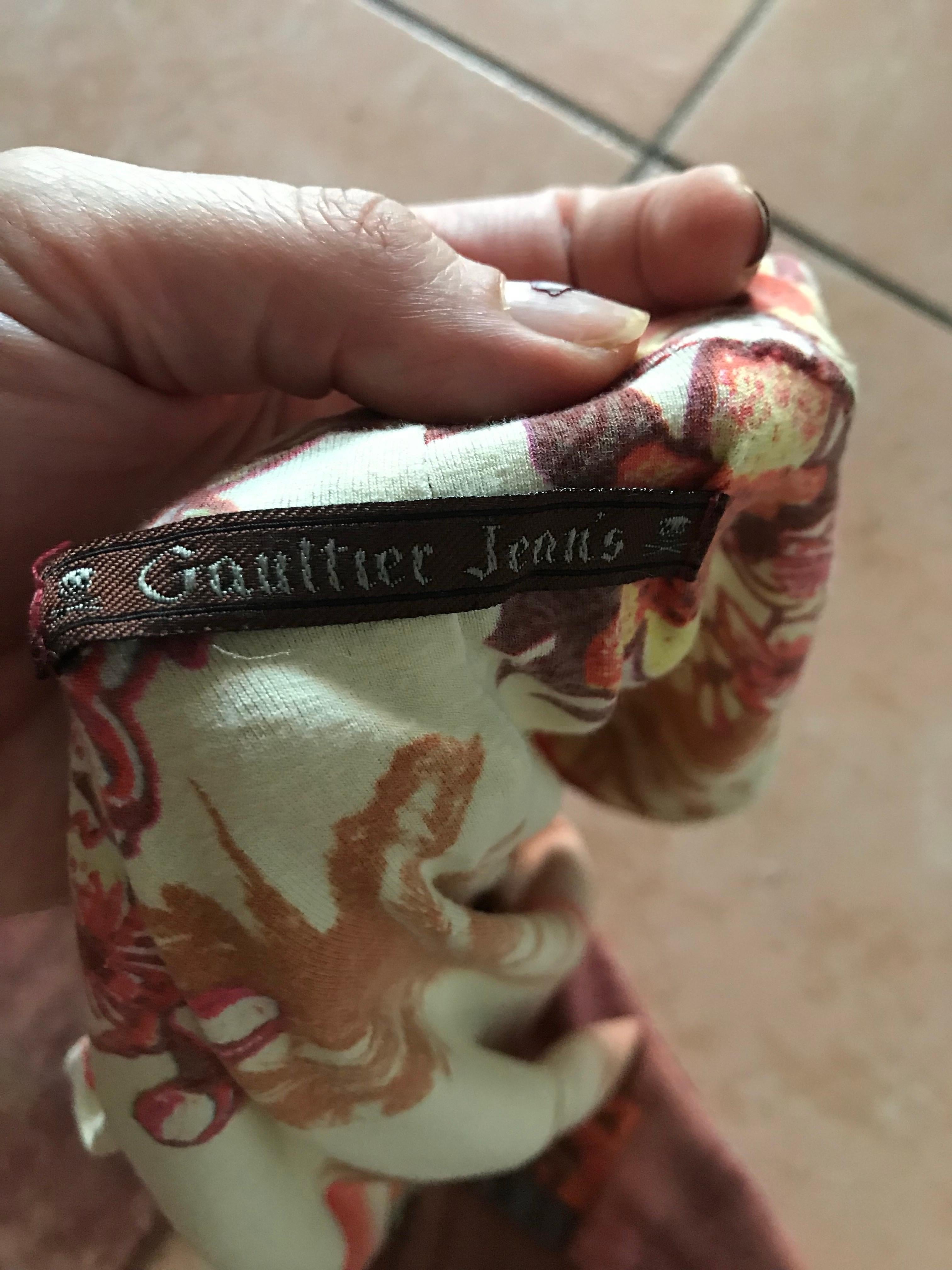 JEAN PAUL GAULTIER Pantalon vintage à motifs japonais. Unisexe en vente