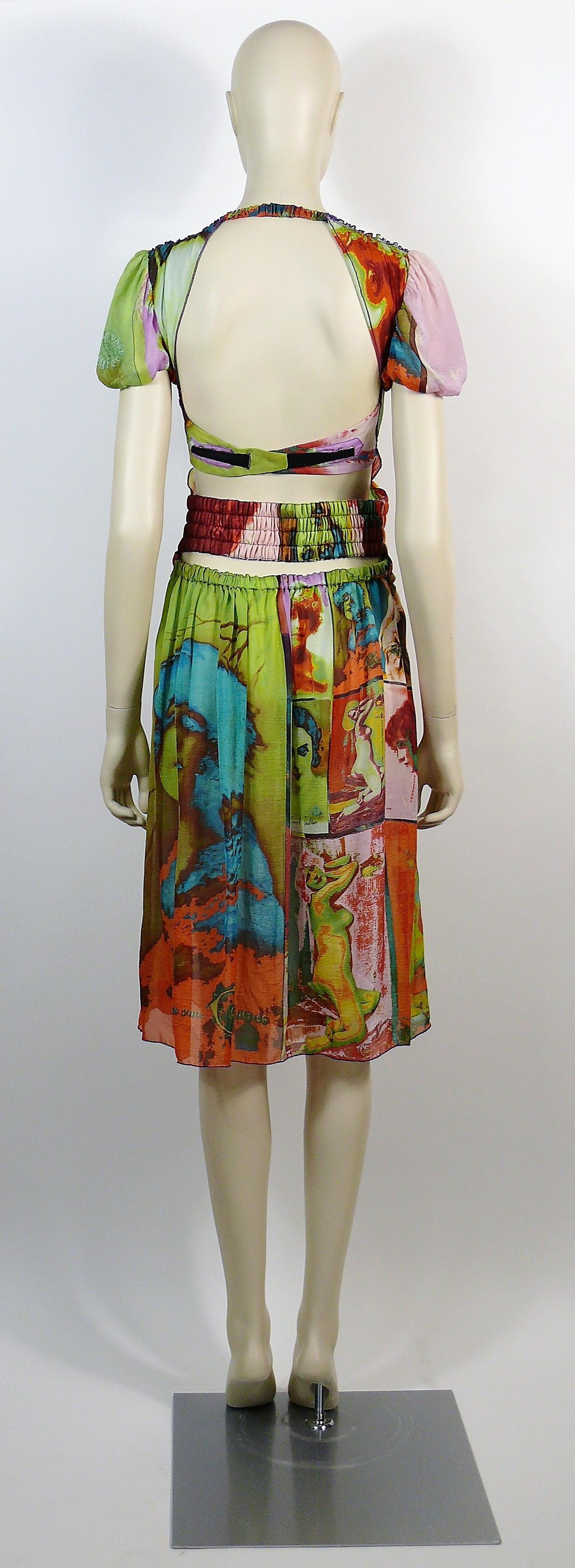 Jean Paul Gaultier Vintage Portrait Photo Print Dress 2