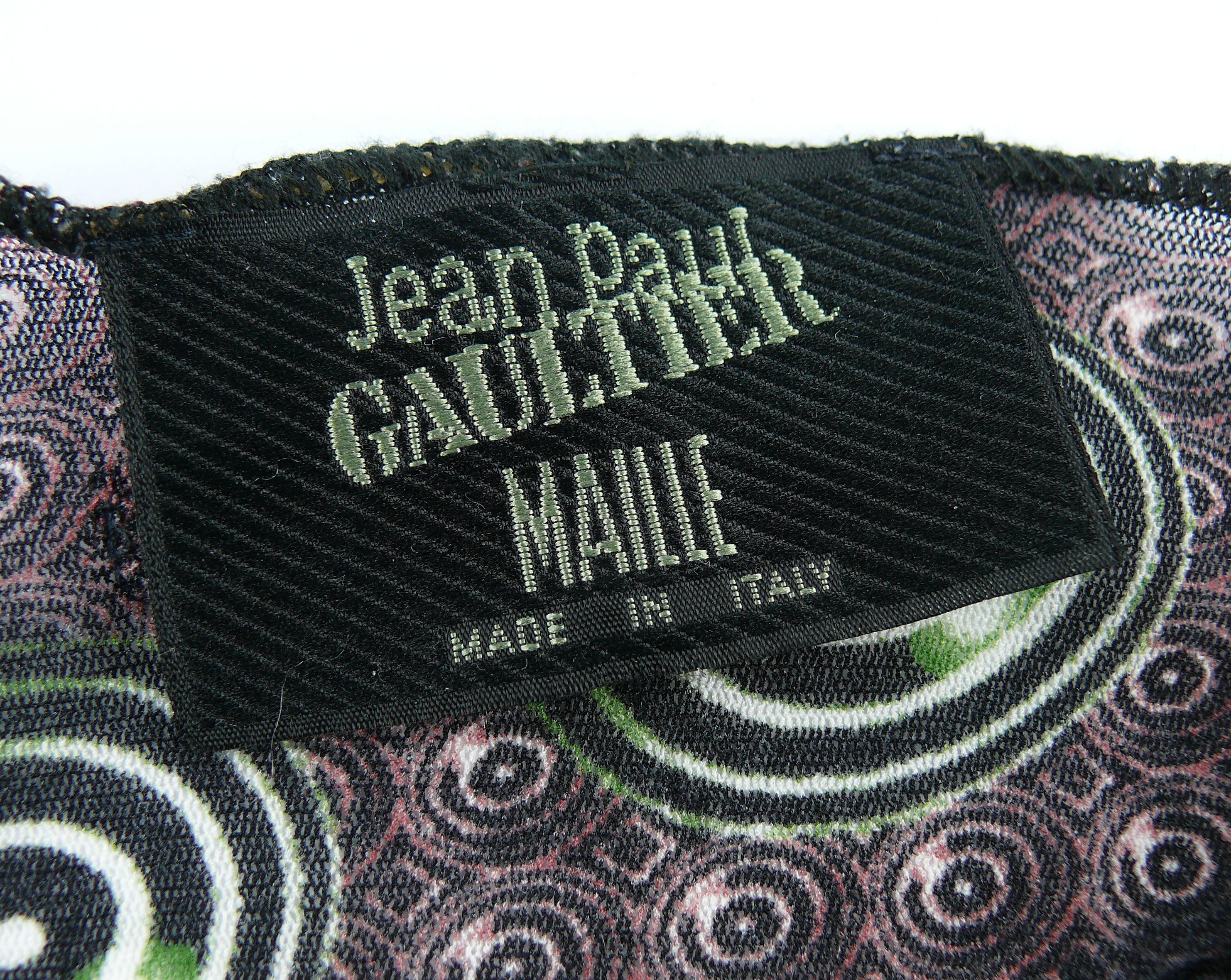 Jean Paul Gaultier Vintage Psychedelic Circles Fuzzi Mesh Top Size L 4