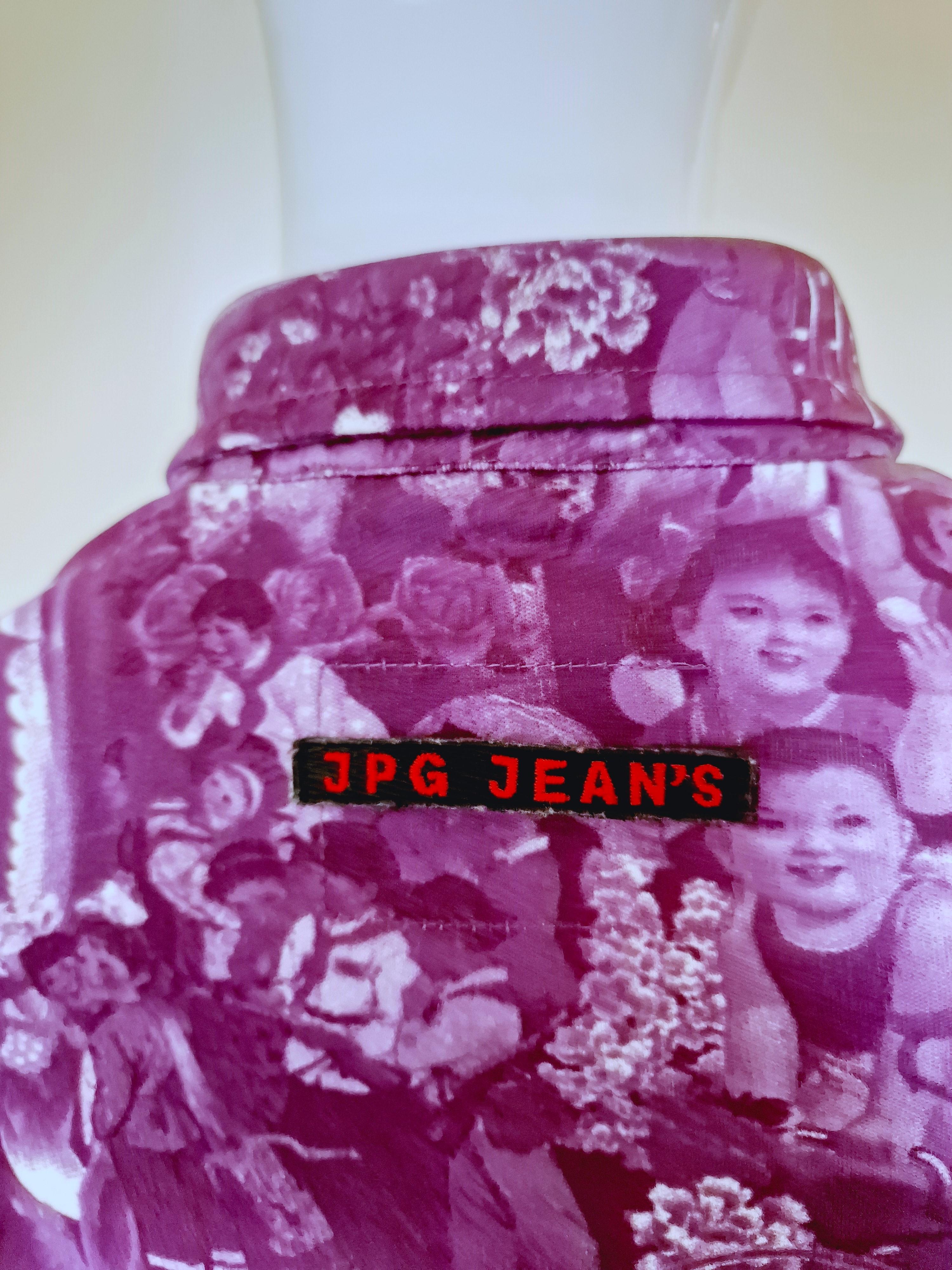 Jean Paul Gaultier Vintage Purple Chinese Children Baby Propagada Top Tee Shirt For Sale 5