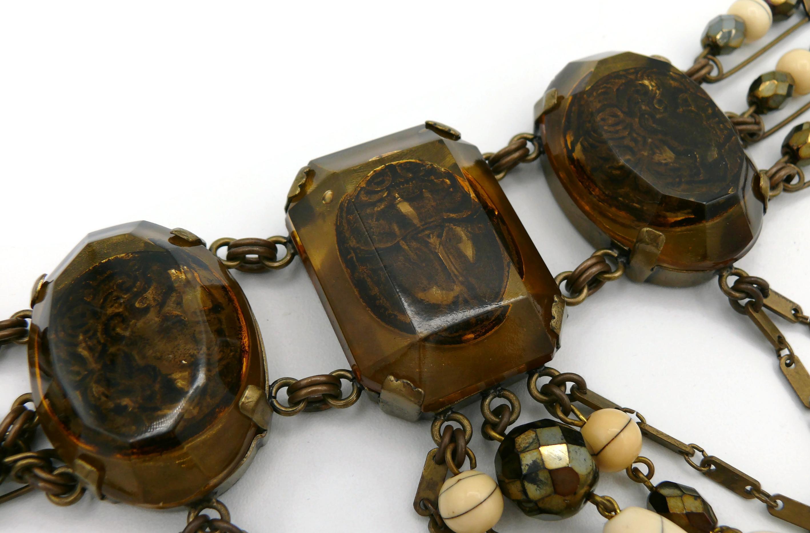 JEAN PAUL GAULTIER Vintage Resin Cameo Choker Necklace For Sale 4