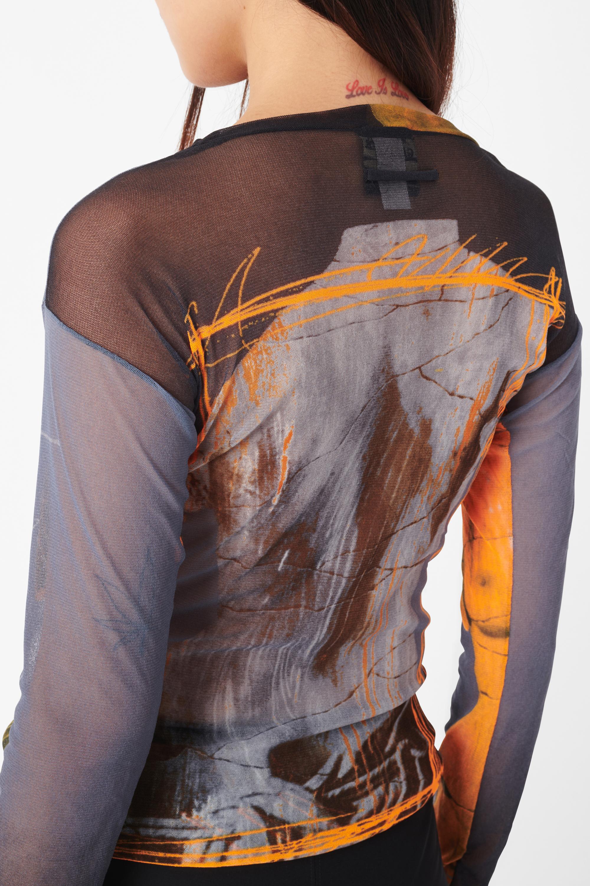 Jean Paul Gaultier Vintage S/S 1999 Soleil Venus De Milo Mesh Top In Excellent Condition For Sale In London, GB