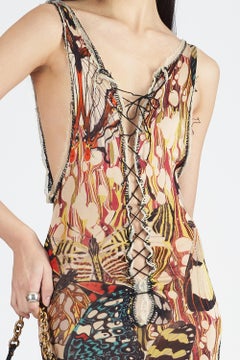 Jean Paul Gaultier Vintage S/S 2003 Maxi Butterfly Dress