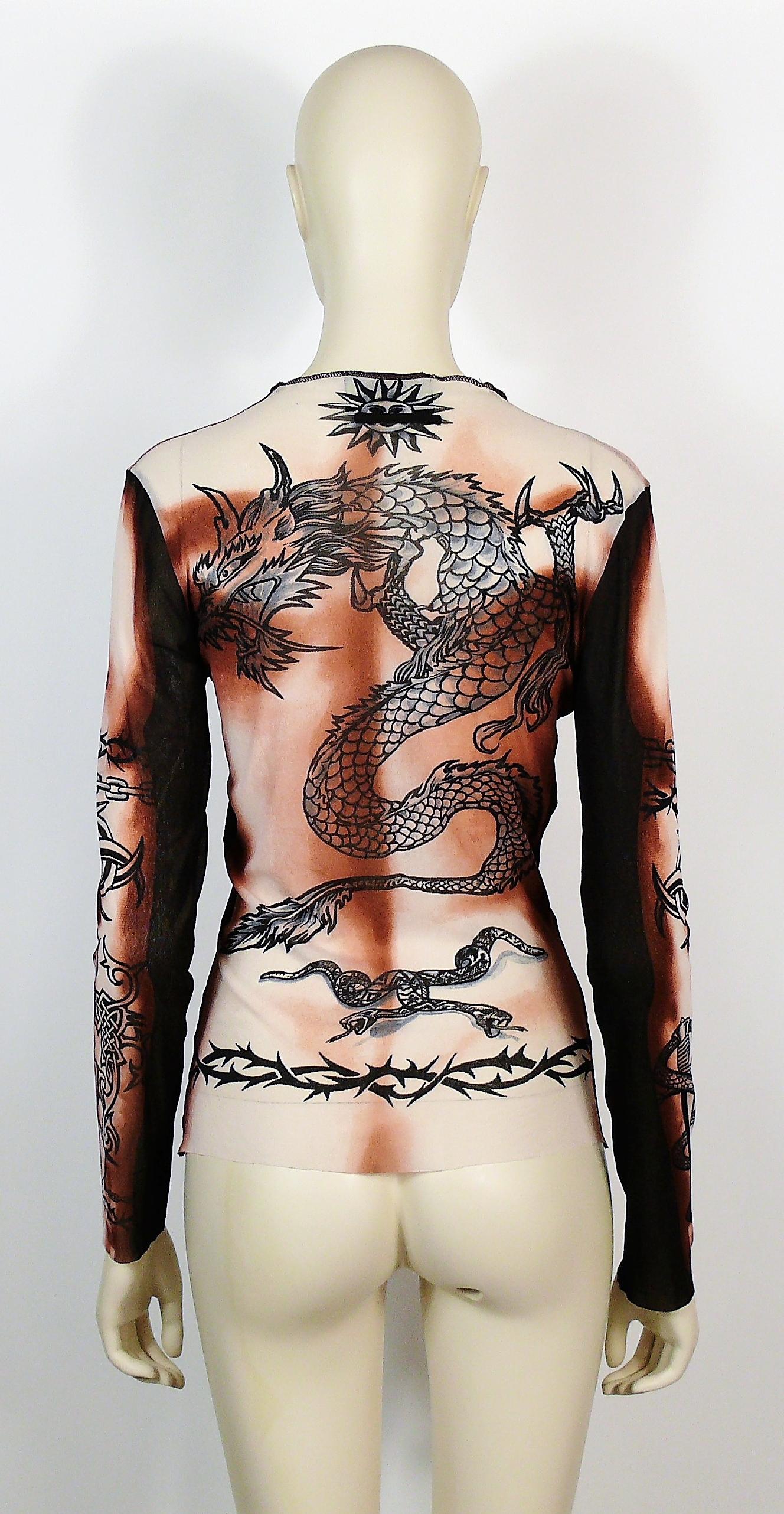 jean paul gaultier tattoo top