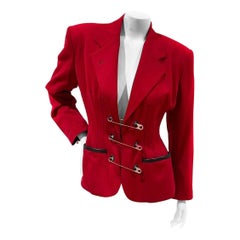 Jean Paul Gaultier Chaqueta vintage con imperdibles