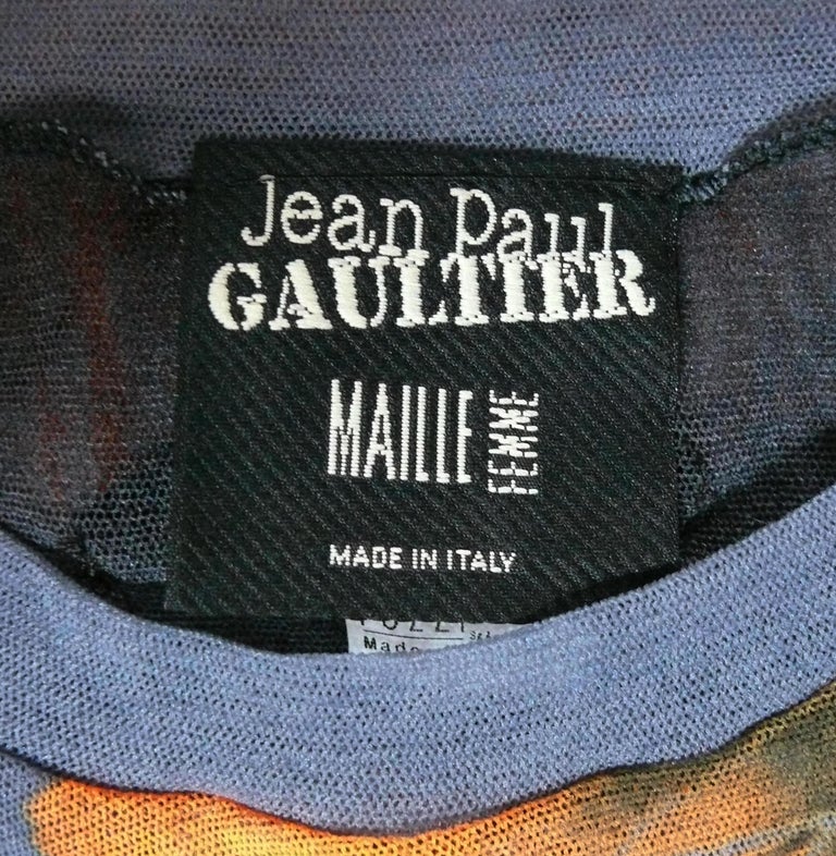 vintage しみつい italy製 JEAN PAUL GAULTIER tee 転写