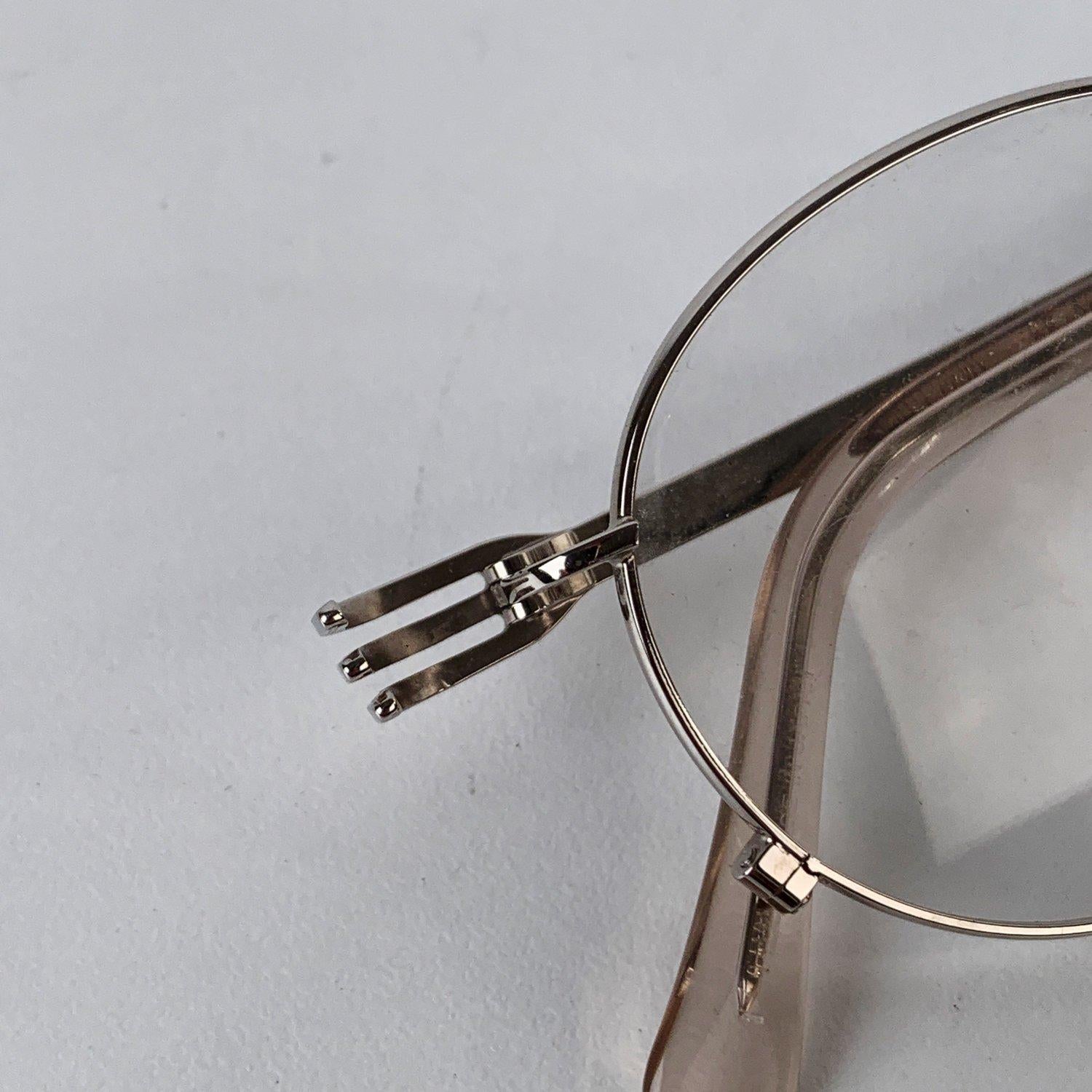 Jean Paul Gaultier Vintage Silver Eyeglasses Forks mod 55-3174 5