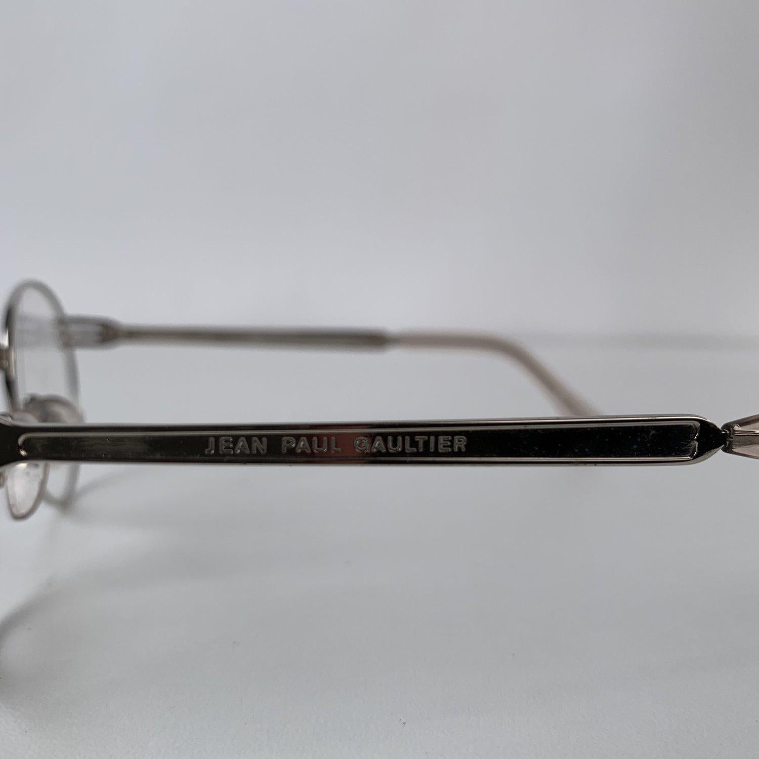 Jean Paul Gaultier Vintage Silver Eyeglasses Forks mod 55-3174 In Excellent Condition In Rome, Rome