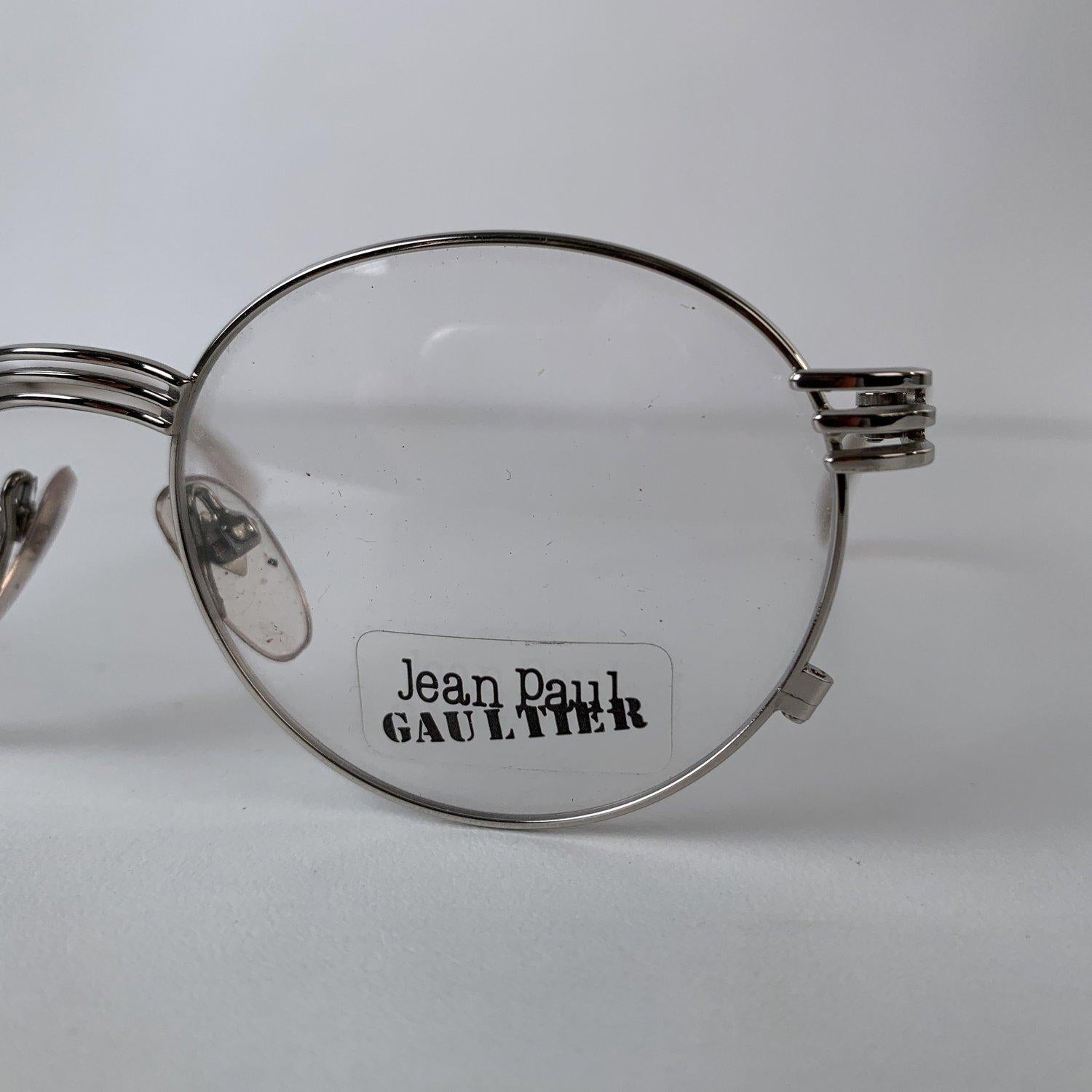 Jean Paul Gaultier Vintage Silver Eyeglasses Forks mod 55-3174 2