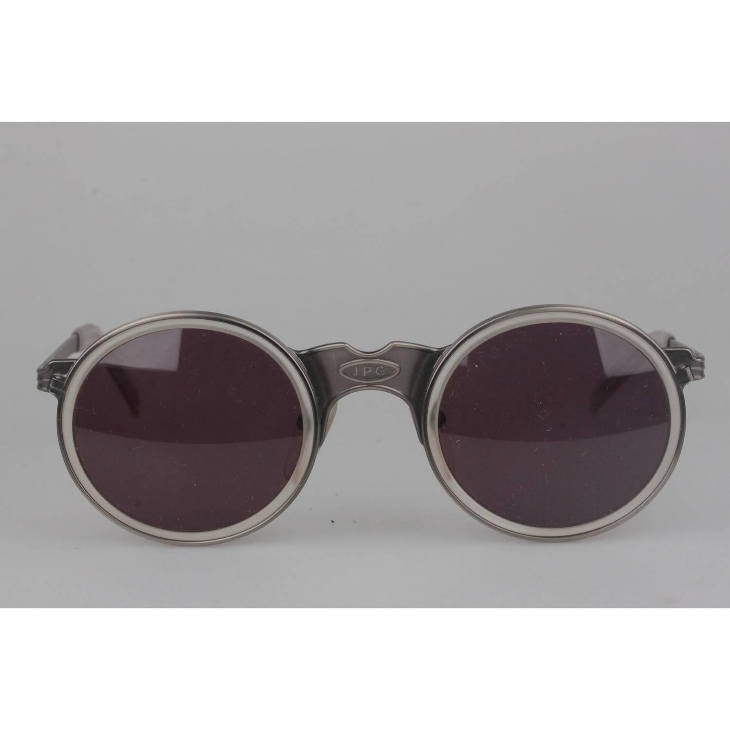 Jean Paul Gaultier Vintage Silver Round Sunglasses 56-3272   5