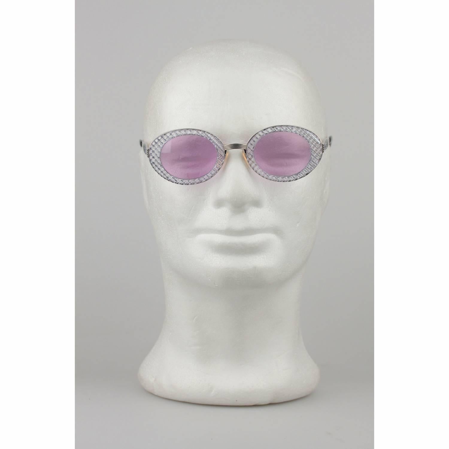 Jean Paul Gaultier Vintage Silver Sunglasses 56-5201  In New Condition In Rome, Rome