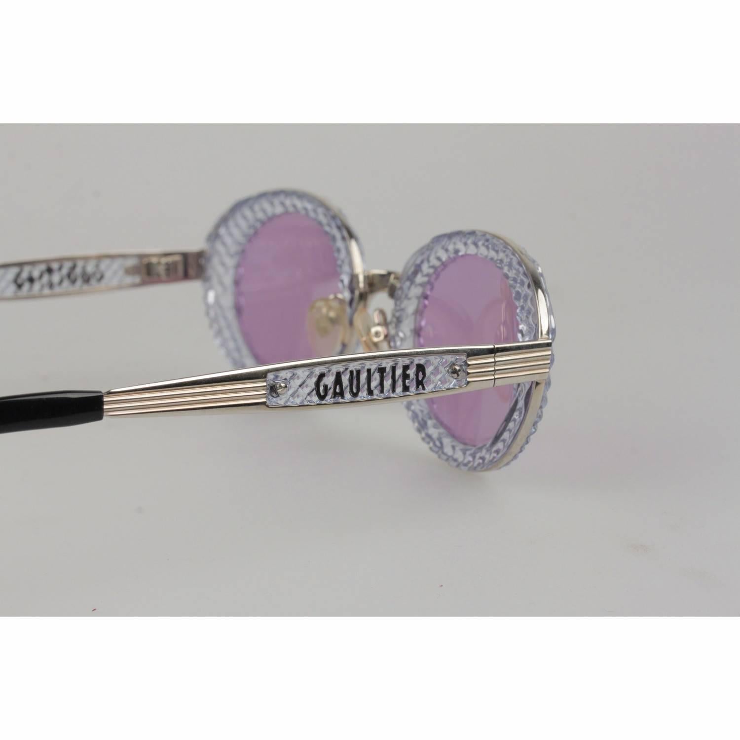 Jean Paul Gaultier Vintage Silver Sunglasses 56-5201  2