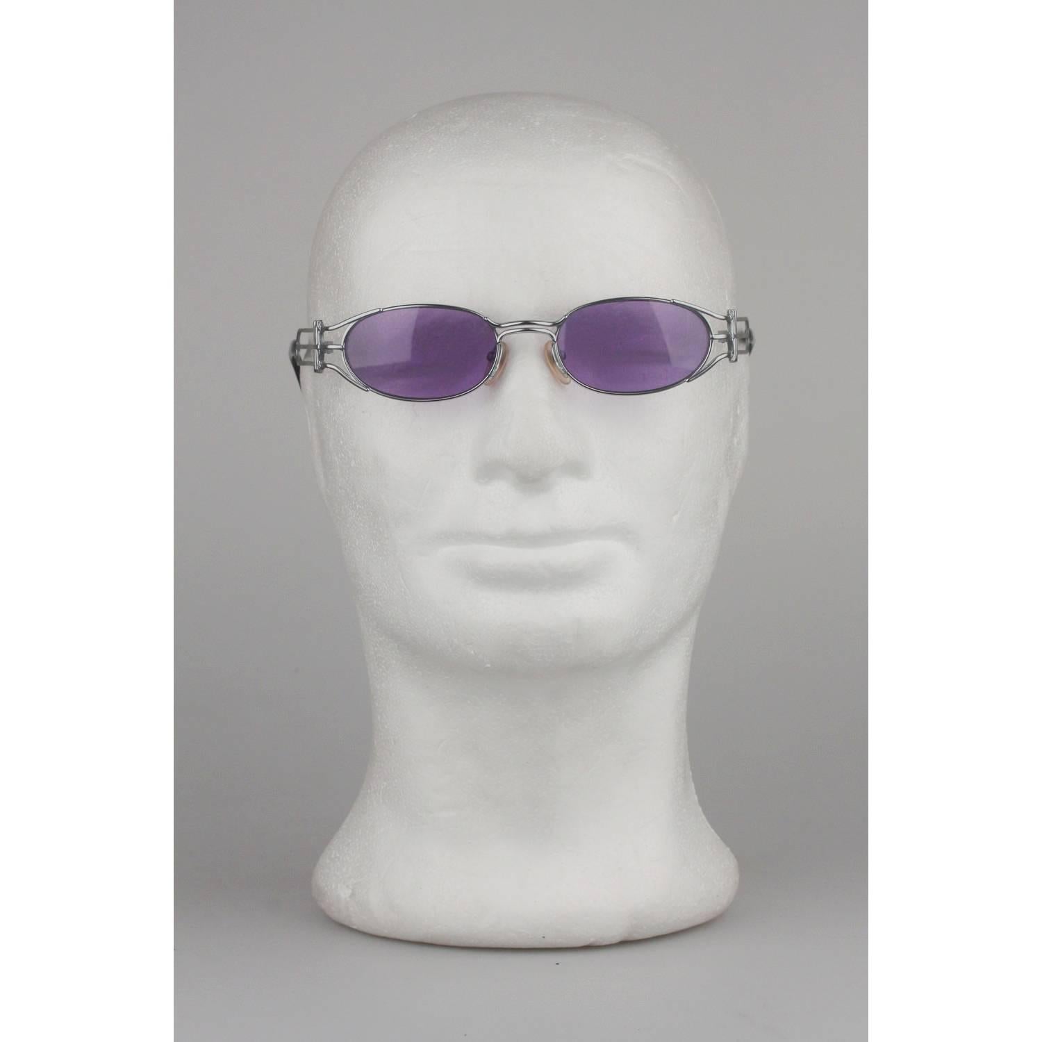 Women's or Men's JEAN PAUL GAULTIER Vintage Silver Sunglasses 58-5102 New Old Stock
