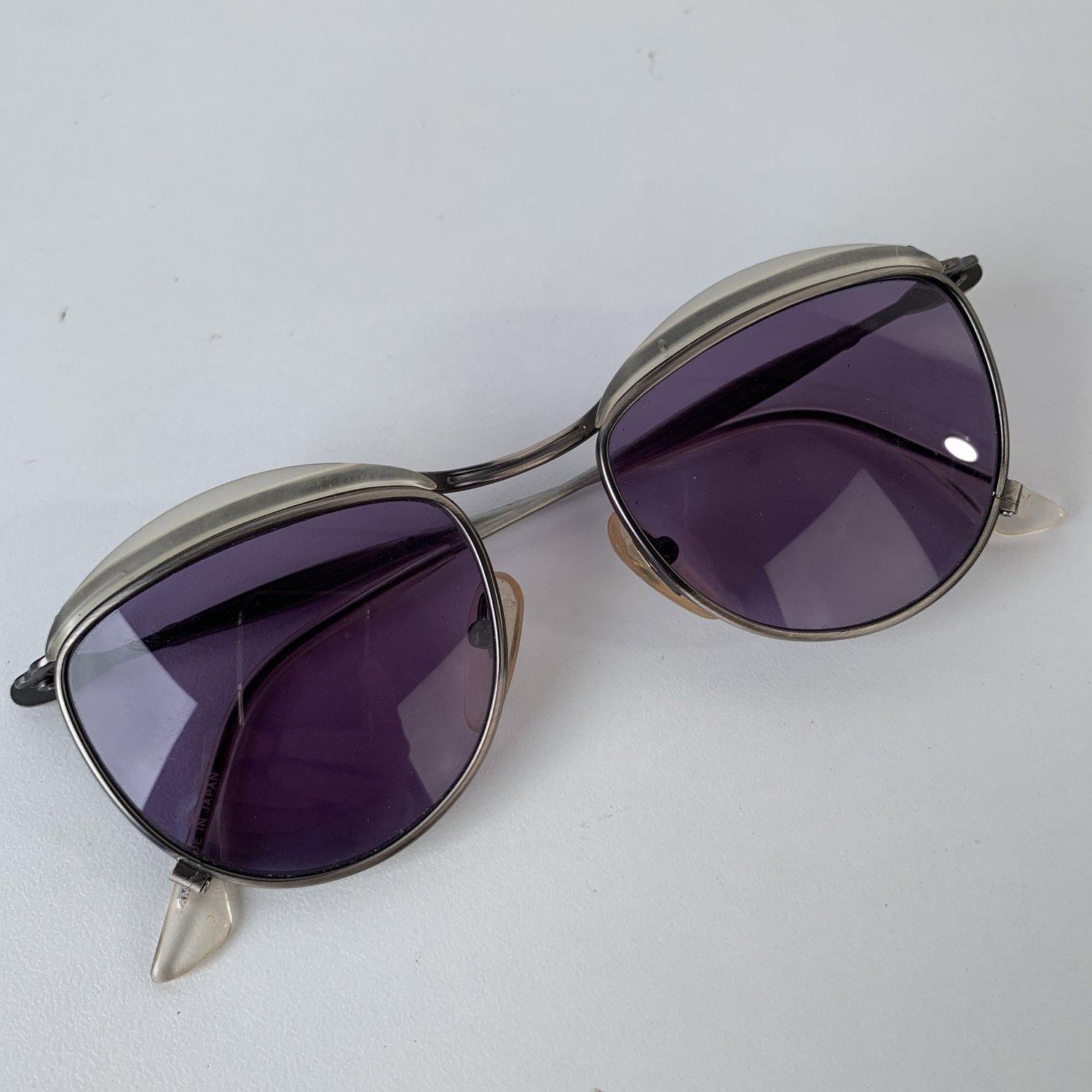 Black Jean Paul Gaultier Vintage Silver Tone Sunglasses Mod. 56-1274