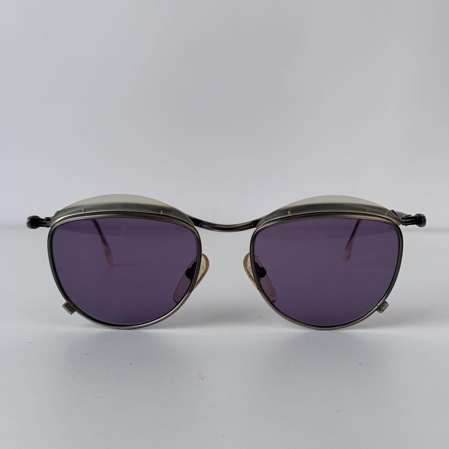 Jean Paul Gaultier Vintage Silver Tone Sunglasses Mod. 56-1274 In Excellent Condition In Rome, Rome