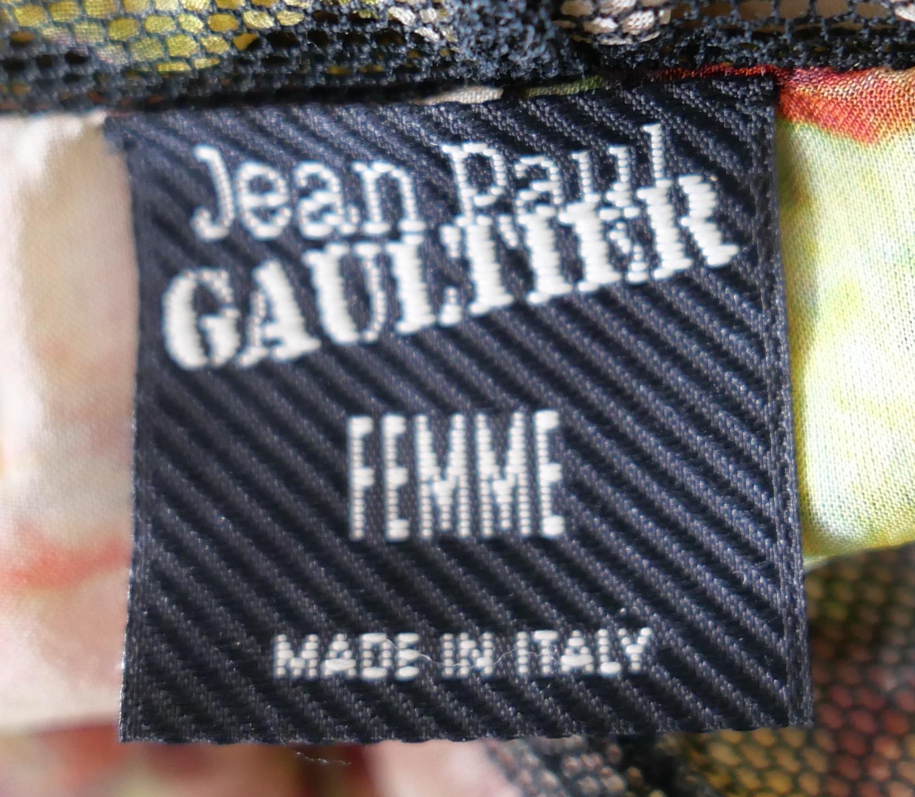 Women's Jean Paul Gaultier Vintage Spring 2006 Rose Silk Blouse For Sale