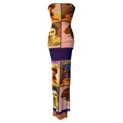 Jean Paul Gaultier Jeans, abito lungo con viso vintage SS 2002
