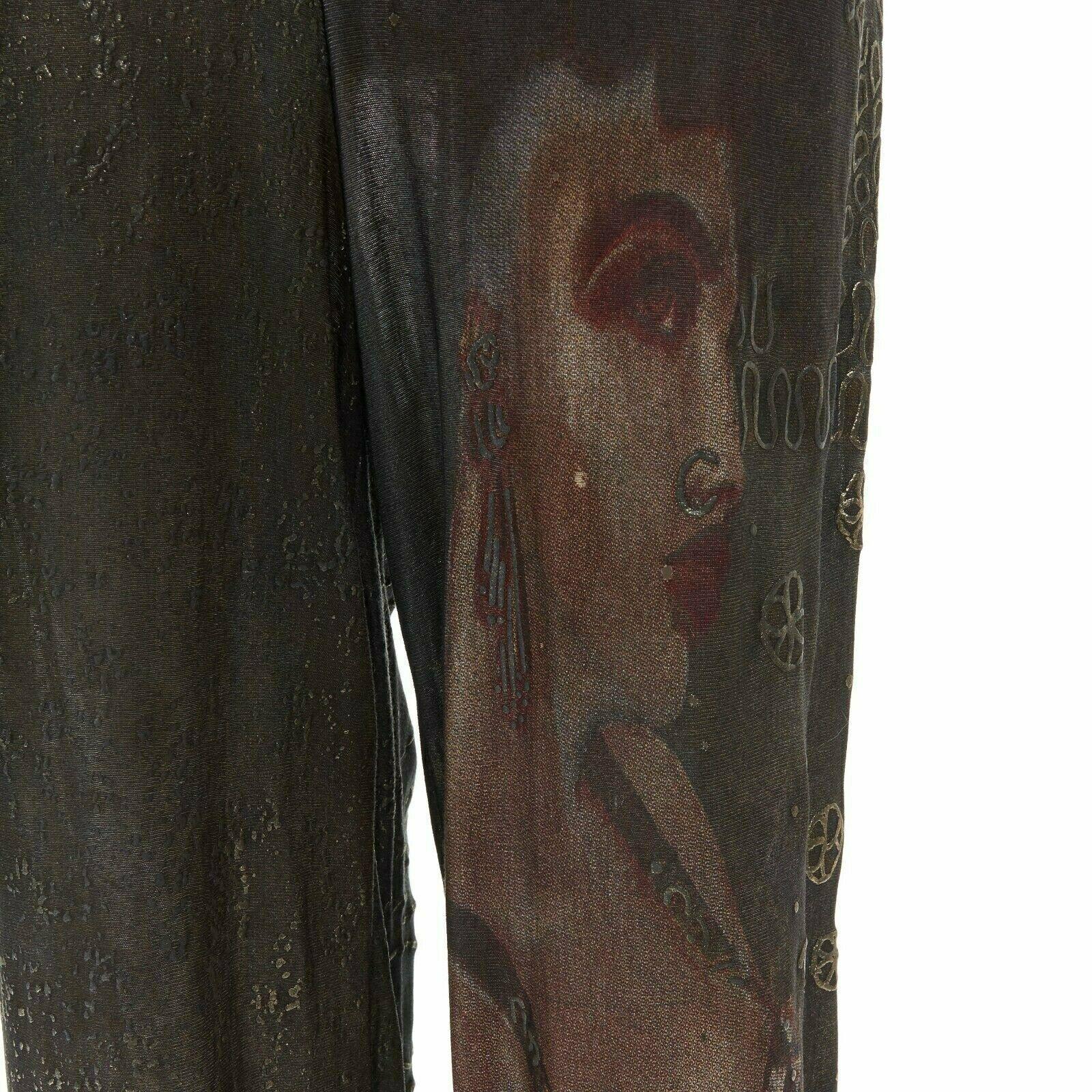 JEAN PAUL GAULTIER Vintage SS89 Klimt ethnic oriental face jumpsuit IT38 US2 1