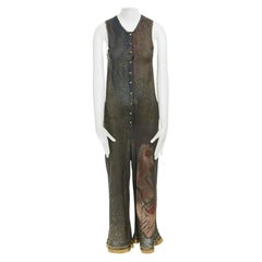JEAN PAUL GAULTIER Vintage SS89 Klimt ethnic oriental face jumpsuit IT38 US2