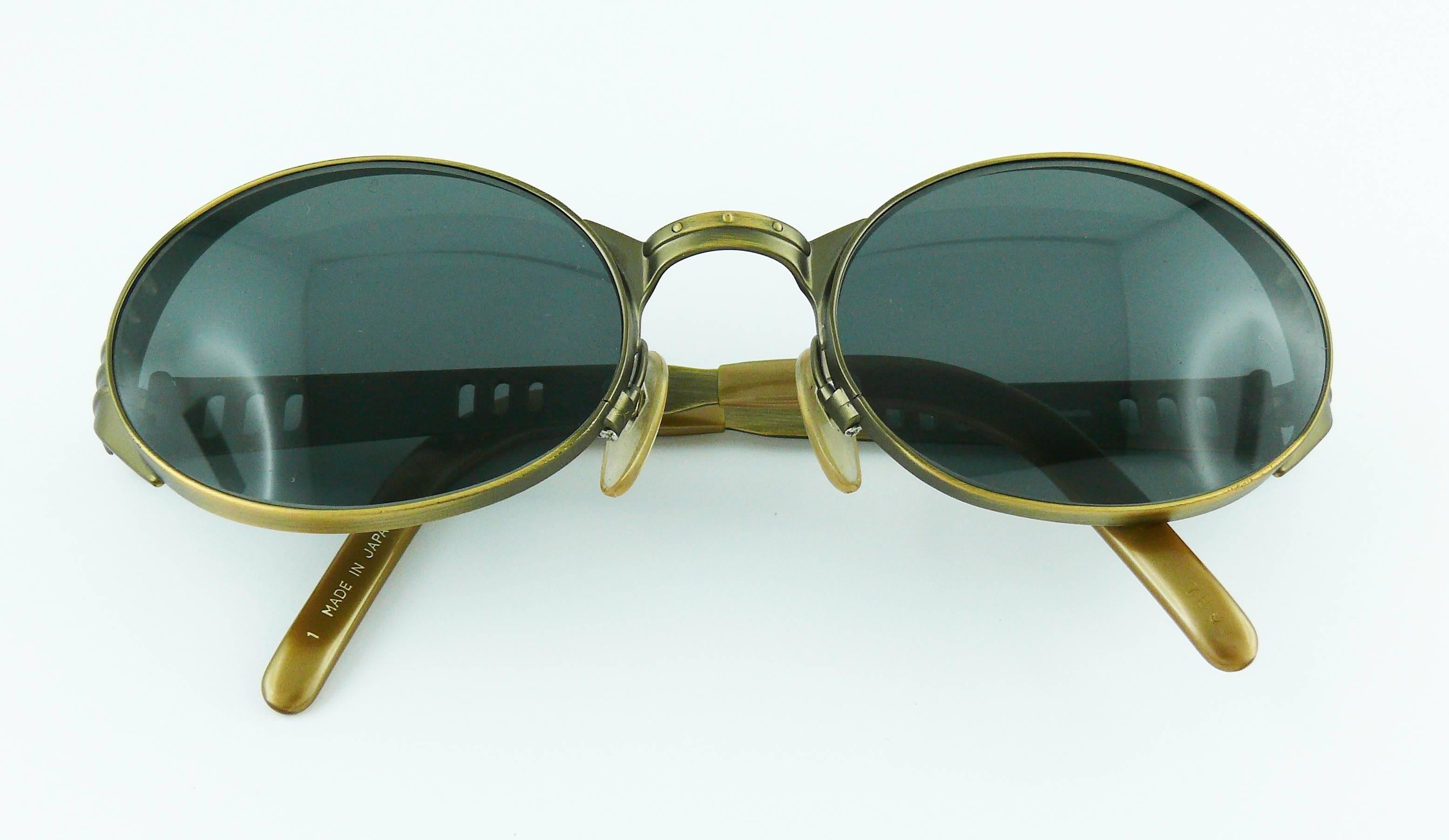 Jean Paul Gaultier Vintage Steampunk Sunglasses Model 56-6102 In Good Condition In Nice, FR