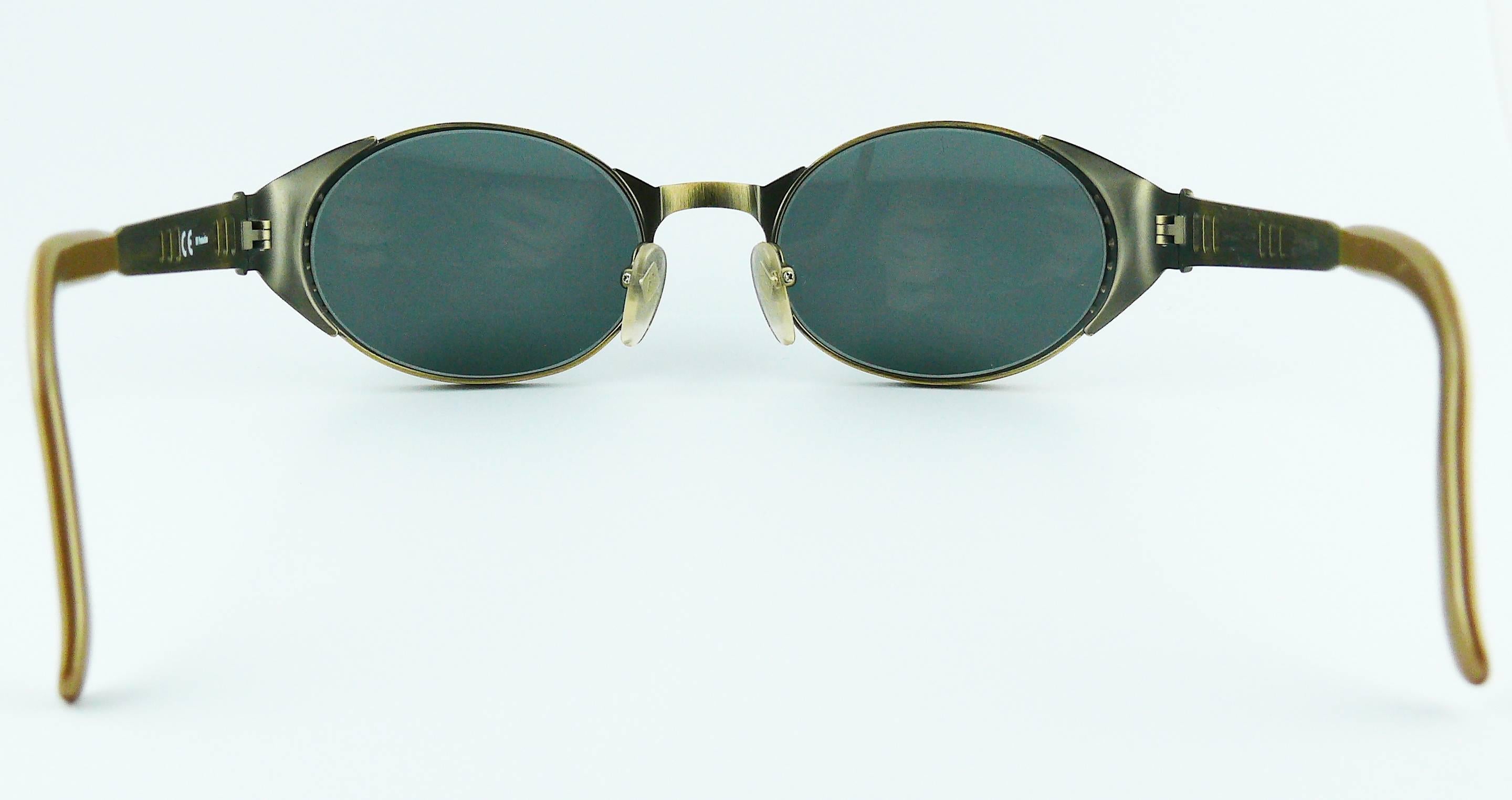 Women's or Men's Jean Paul Gaultier Vintage Steampunk Sunglasses Model 56-6102
