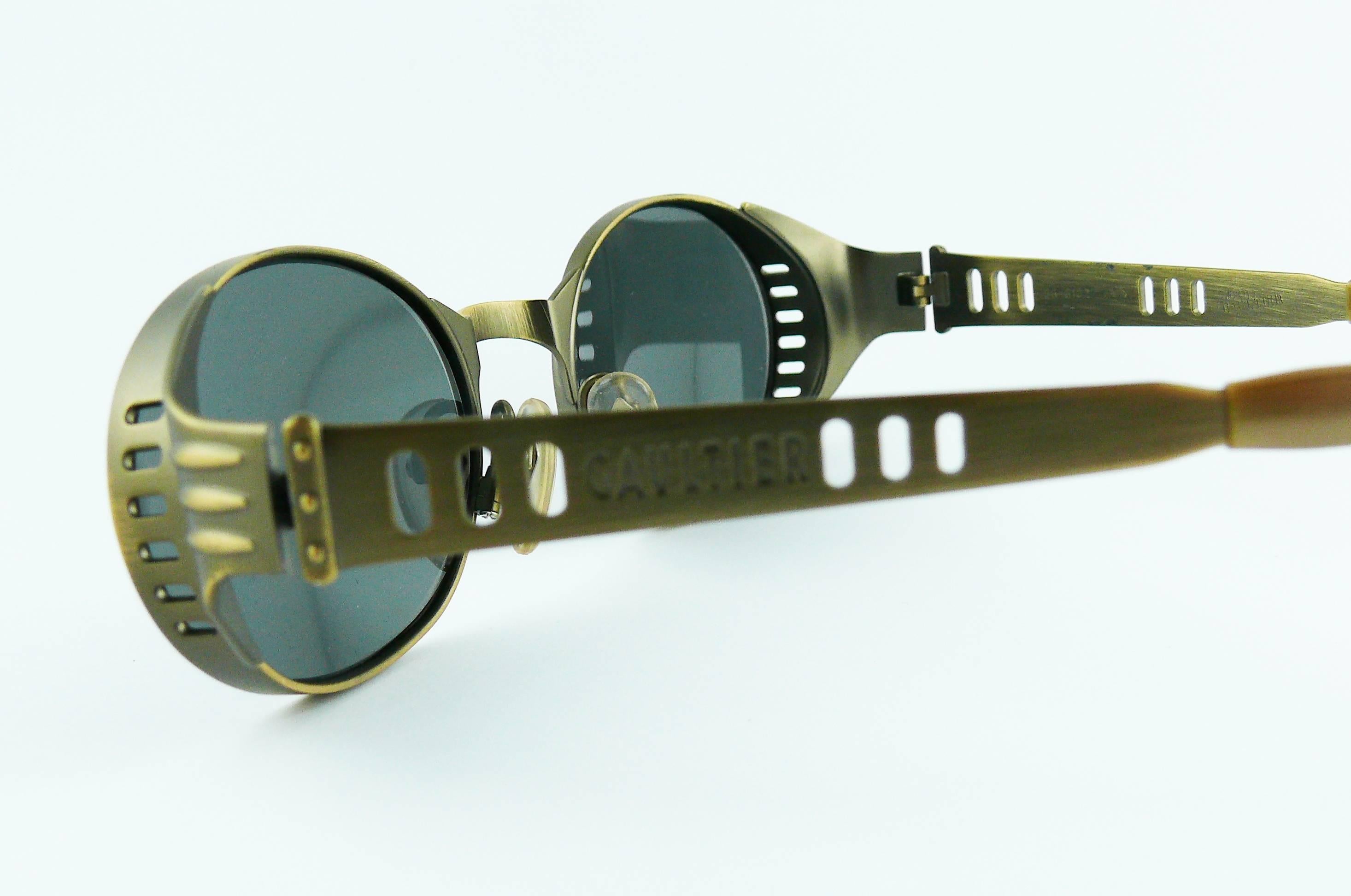 Jean Paul Gaultier Vintage Steampunk Sunglasses Model 56-6102 1
