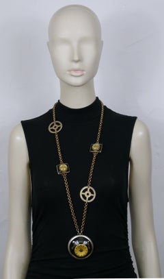JEAN PAUL GAULTIER Vintage Steampunk Watch Necklace