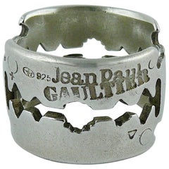 Jean Paul Gaultier - Bague lame de rasoir vintage en argent sterling