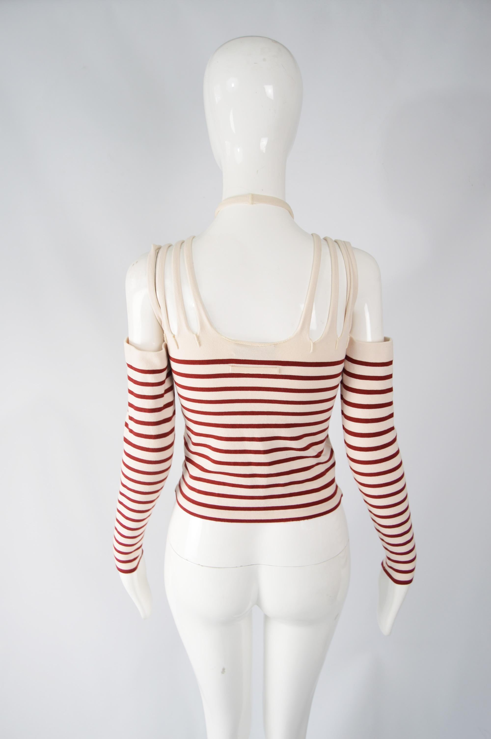 Jean Paul Gaultier Vintage Strappy Long Sleeve Top 1