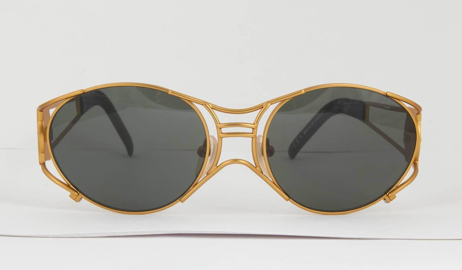 Gray Jean Paul Gaultier Vintage Sunglasses 58-6101 For Sale