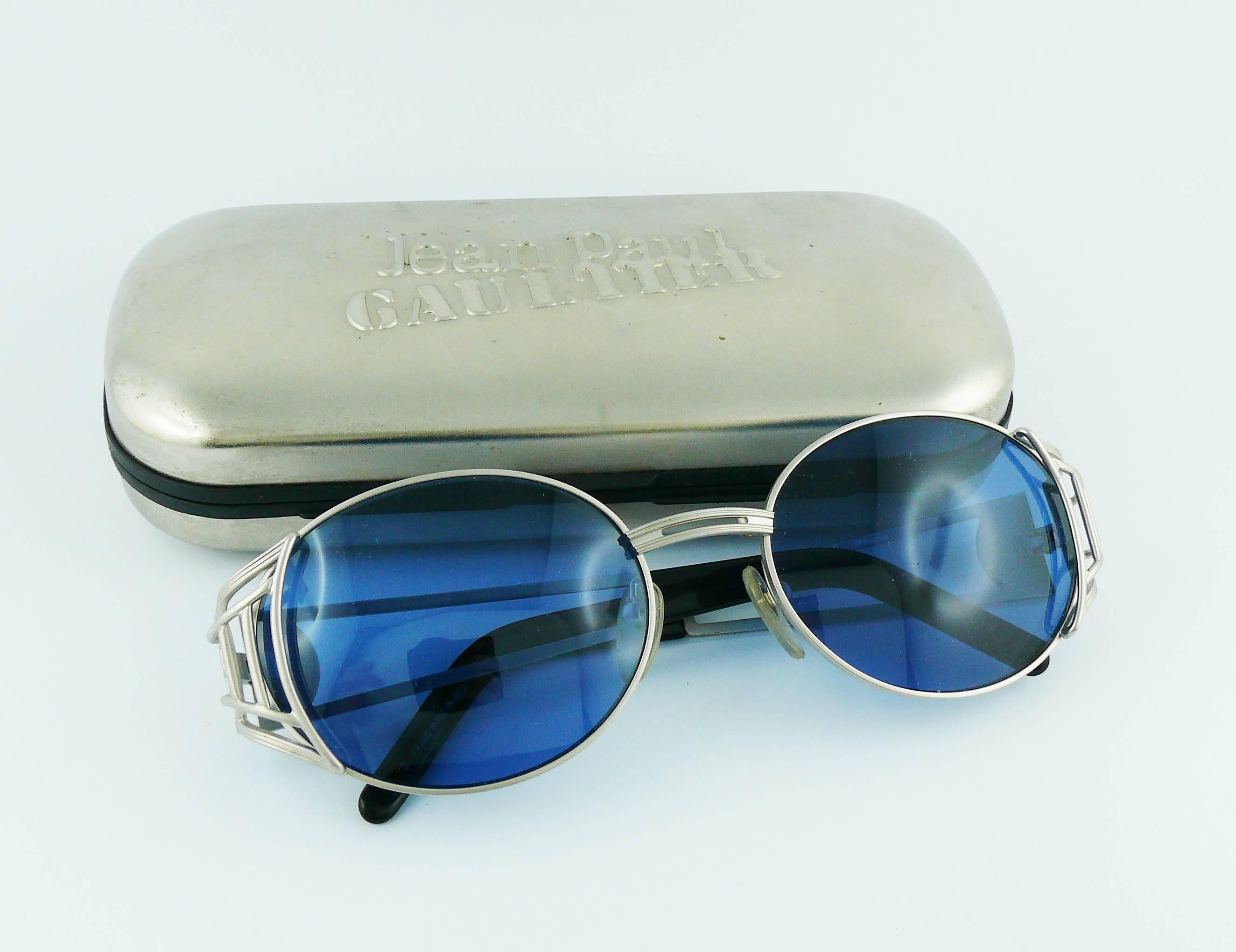 Blue Jean Paul Gaultier Vintage Model 58-6102 Sunglasses 