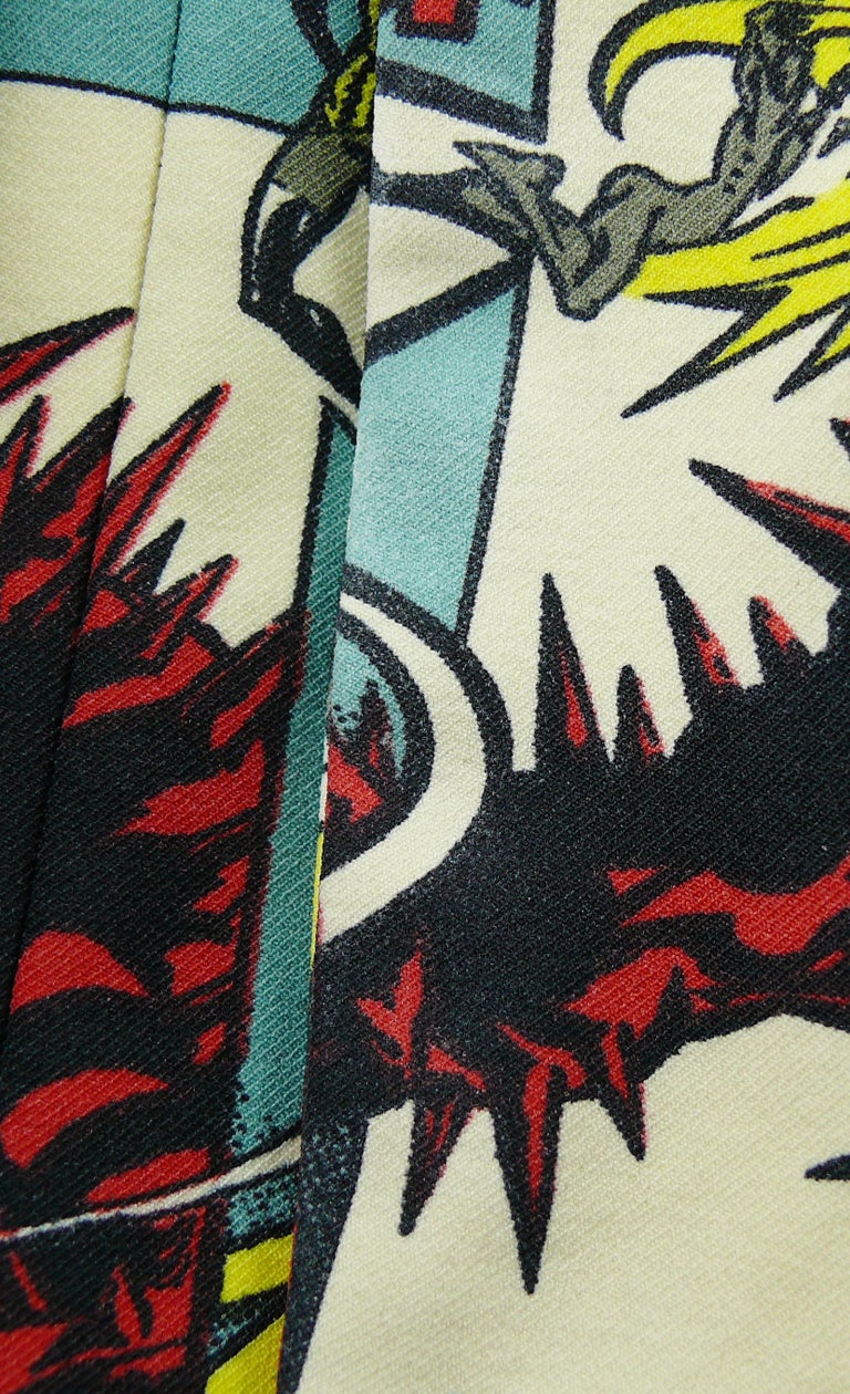 Jean Paul Gaultier Vintage Superhero Comics Print Jacket Size S at 1stDibs
