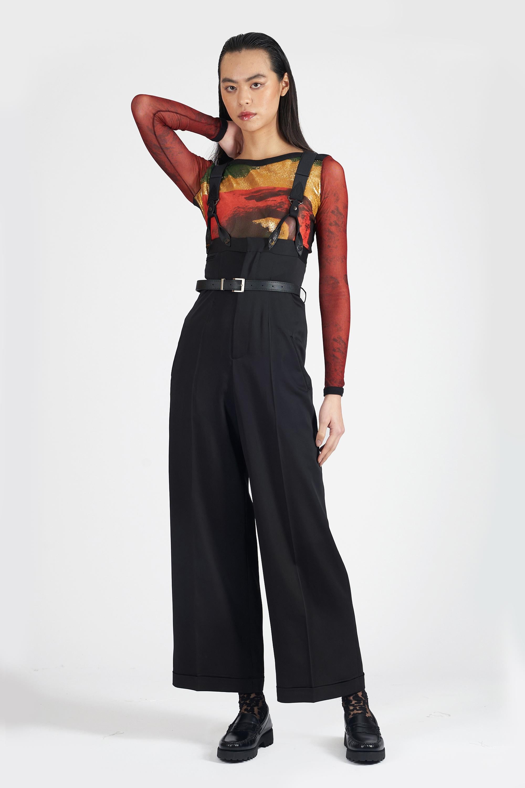 Women's Jean Paul Gaultier Vintage Suspender Trouser Dungaree