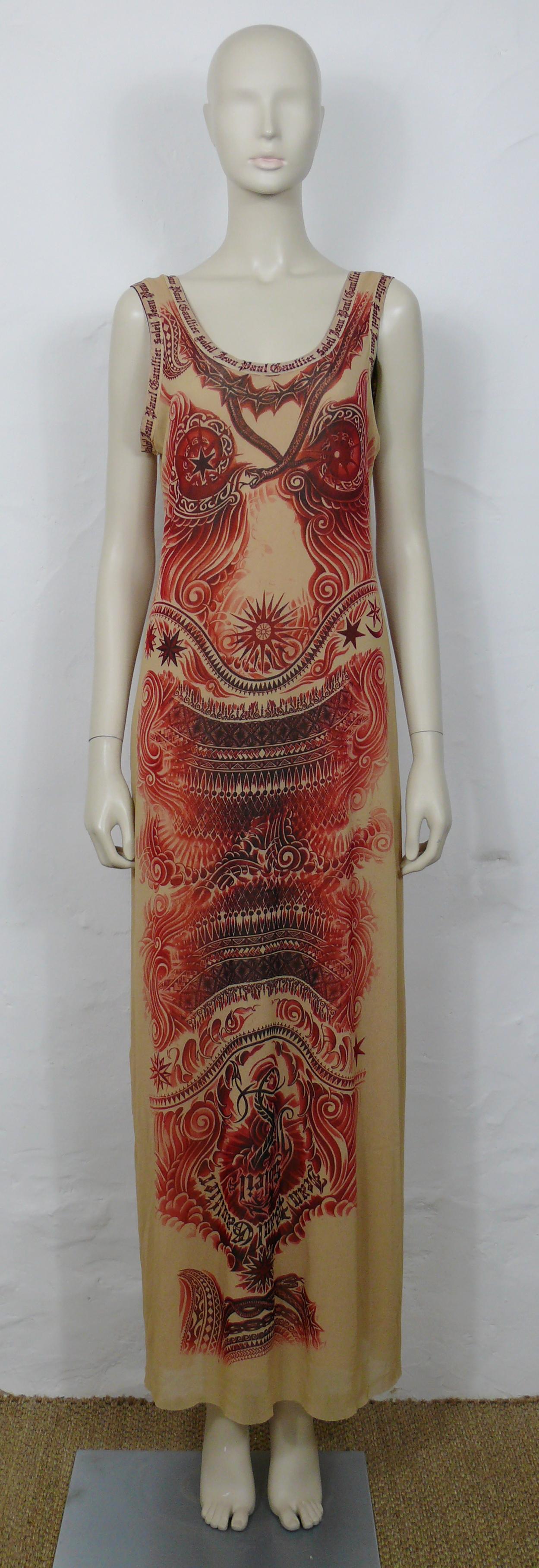 tattoo print dress