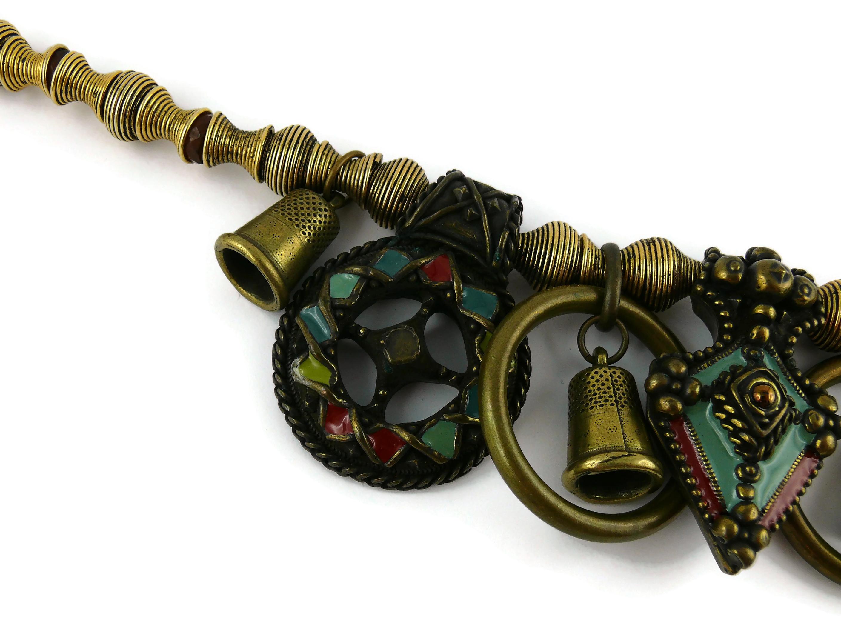 Women's Jean Paul Gaultier Vintage Tribal Charm Necklace