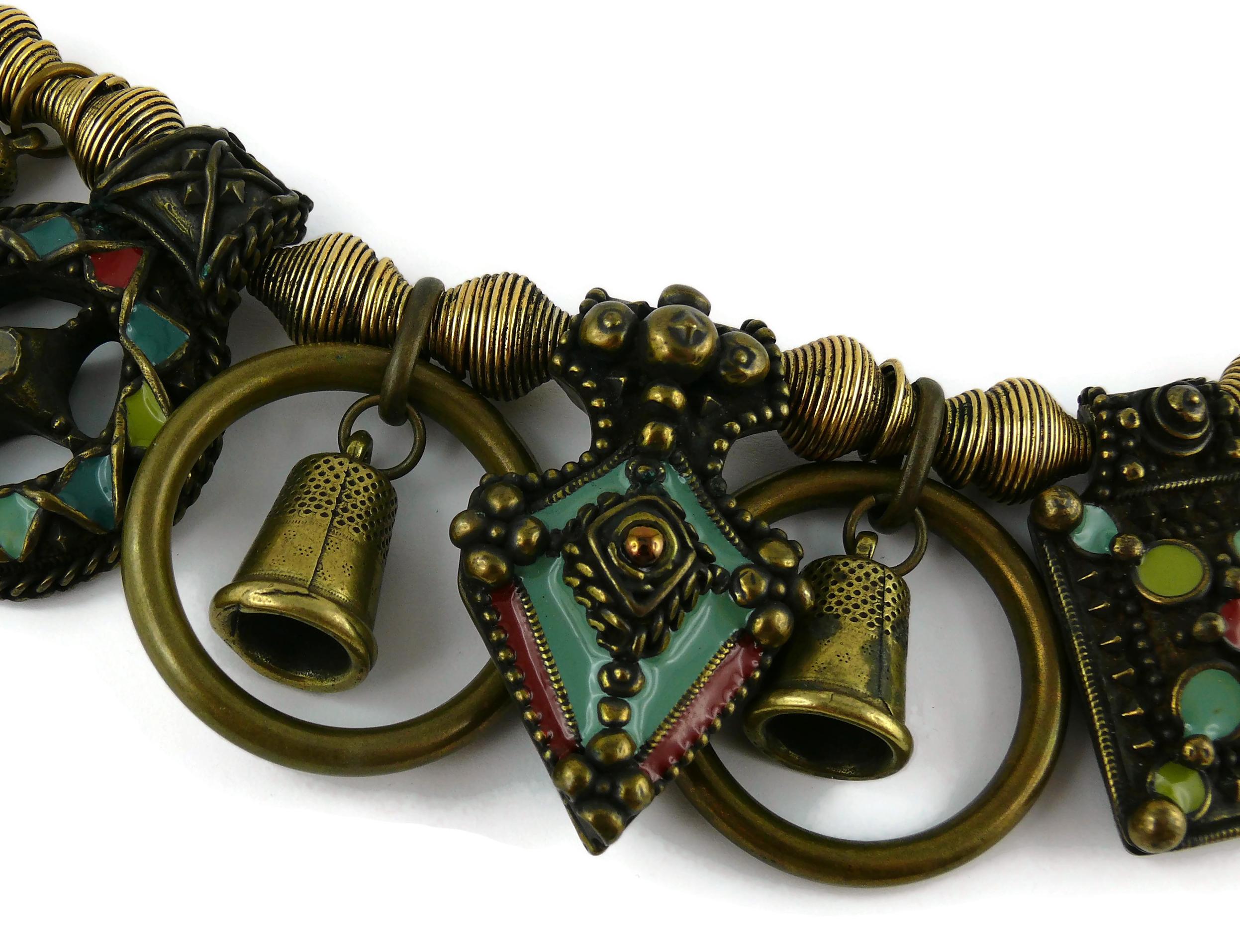 Jean Paul Gaultier Vintage Tribal Charm Necklace 1