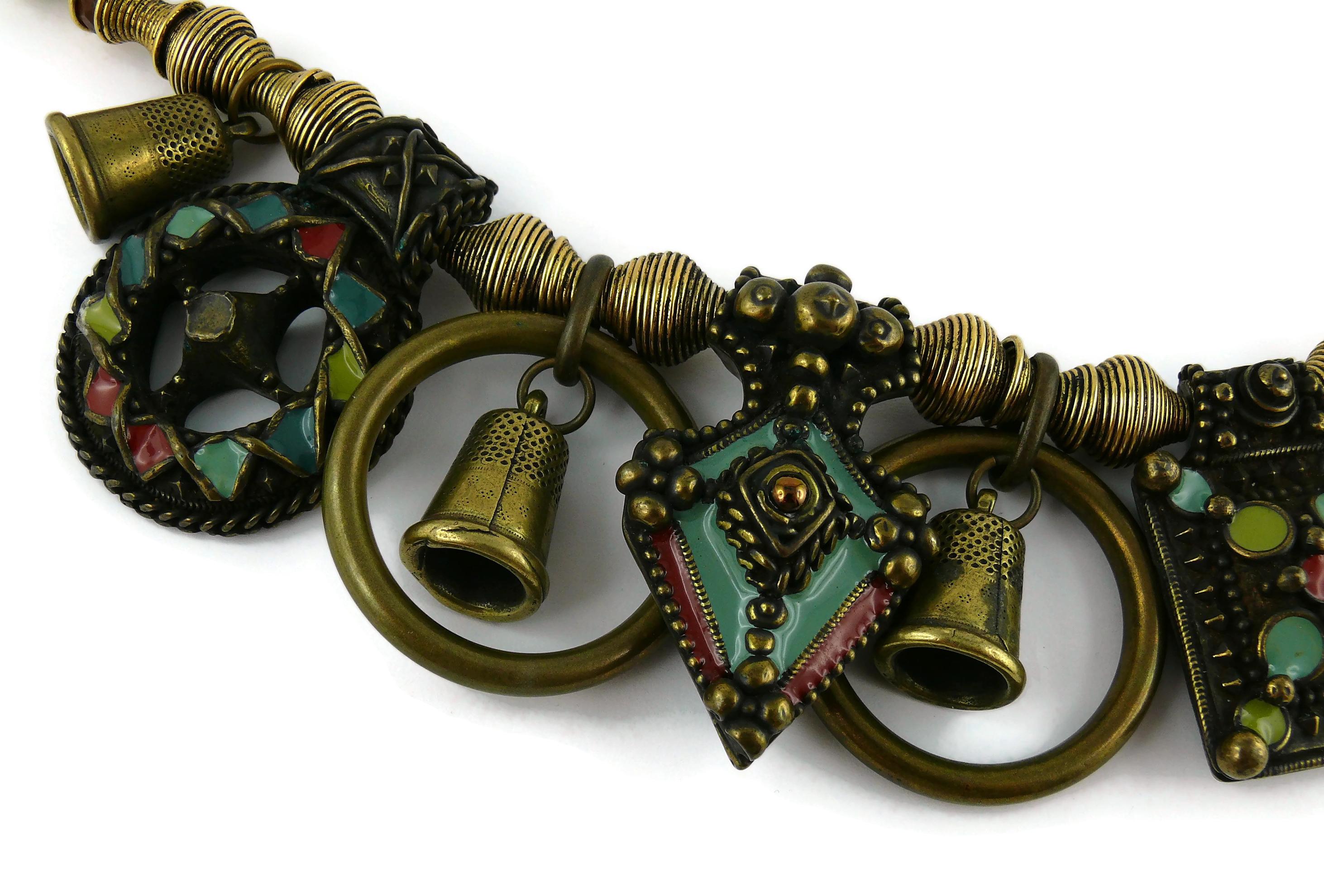 Jean Paul Gaultier Vintage Tribal Charm Necklace 2