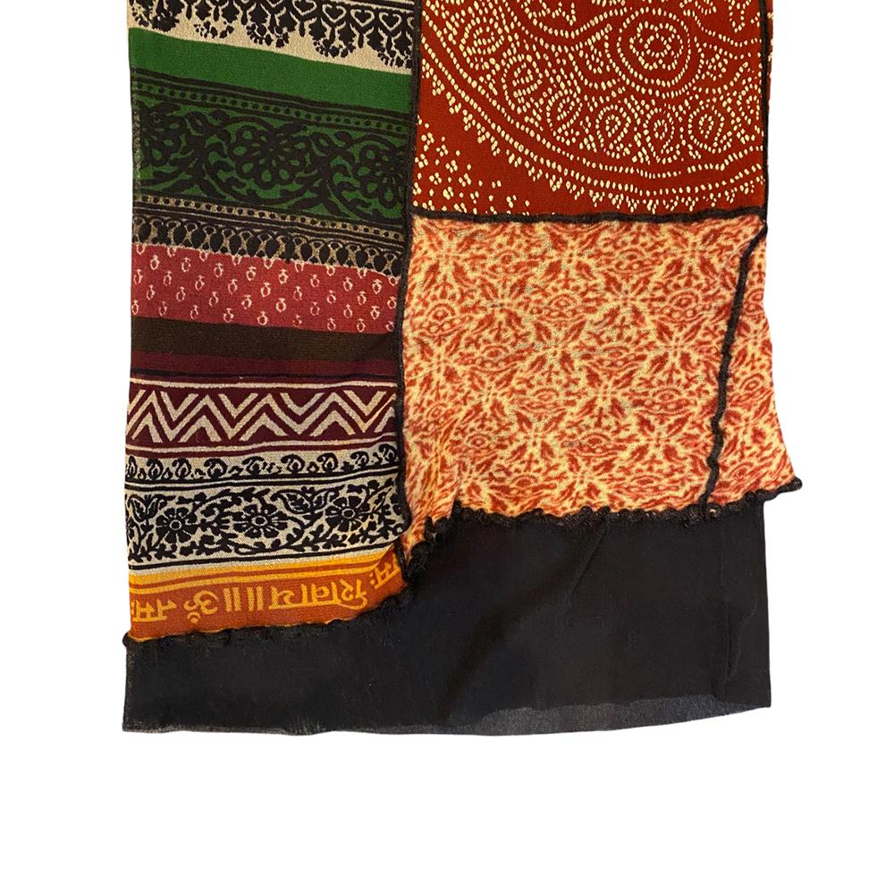 Jean Paul Gaultier Vintage Patchwork-Netzrock mit Stammesdruck, 1990er Jahre im Angebot 3