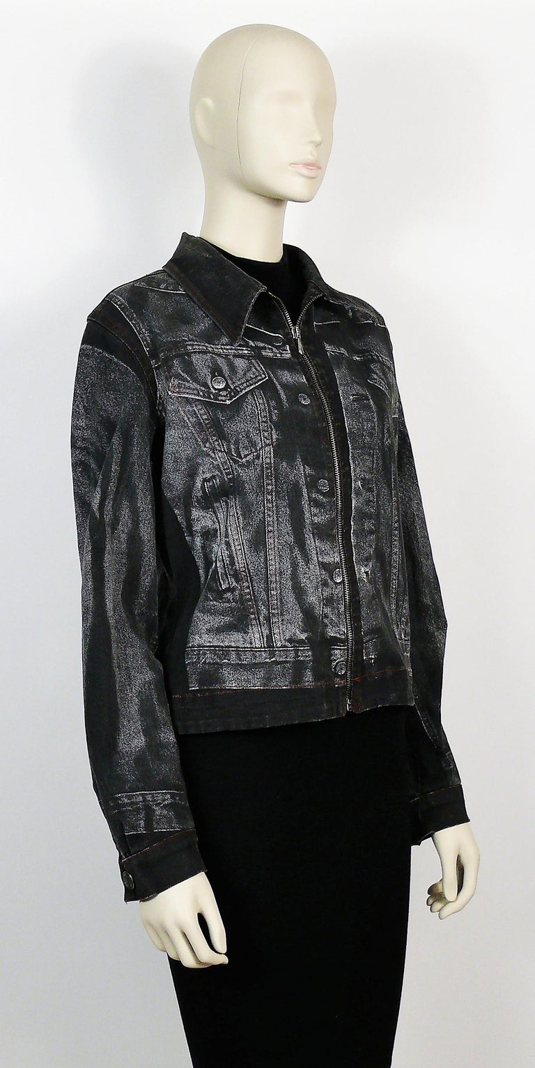 Jean Paul Gaultier Vintage Trompe L'oeil Denim Jacket