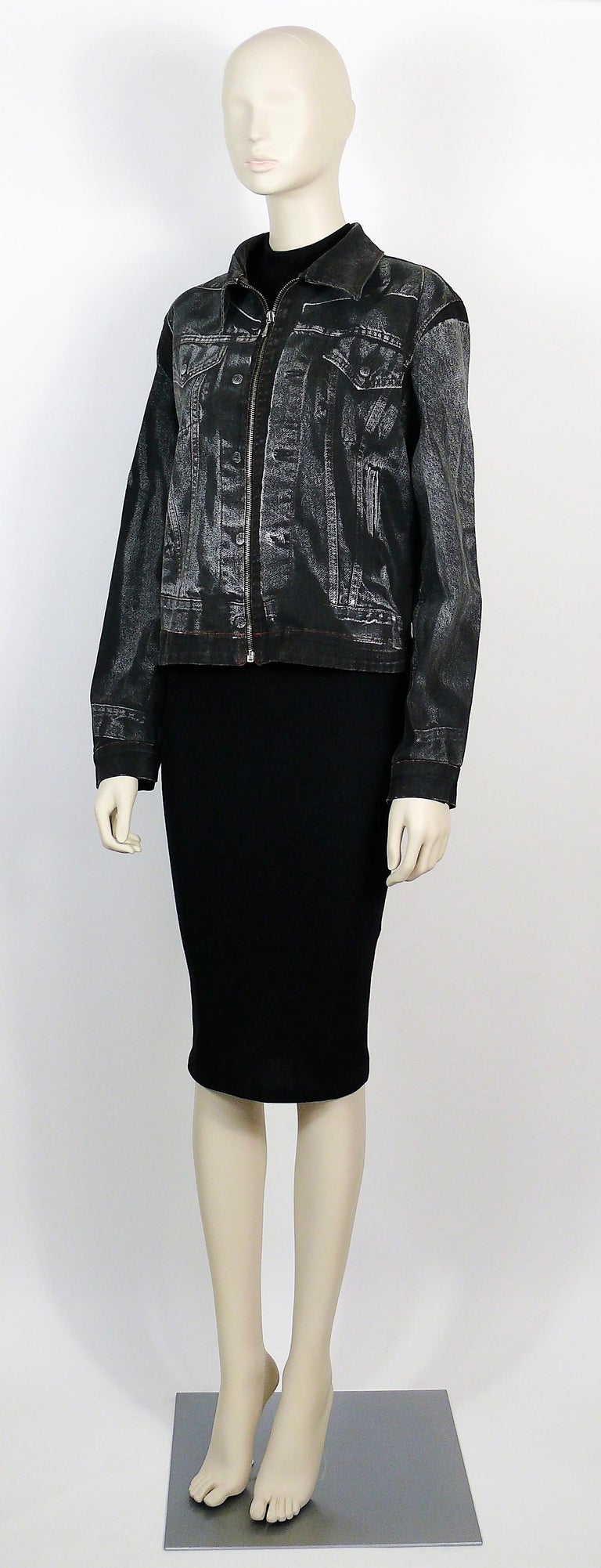 Jean Paul Gaultier Vintage Trompe L'oeil Denim Jacket