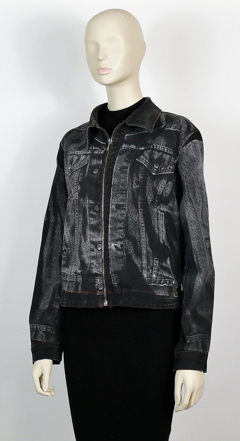Jean Paul Gaultier Vintage Trompe L'oeil Denim Jacket