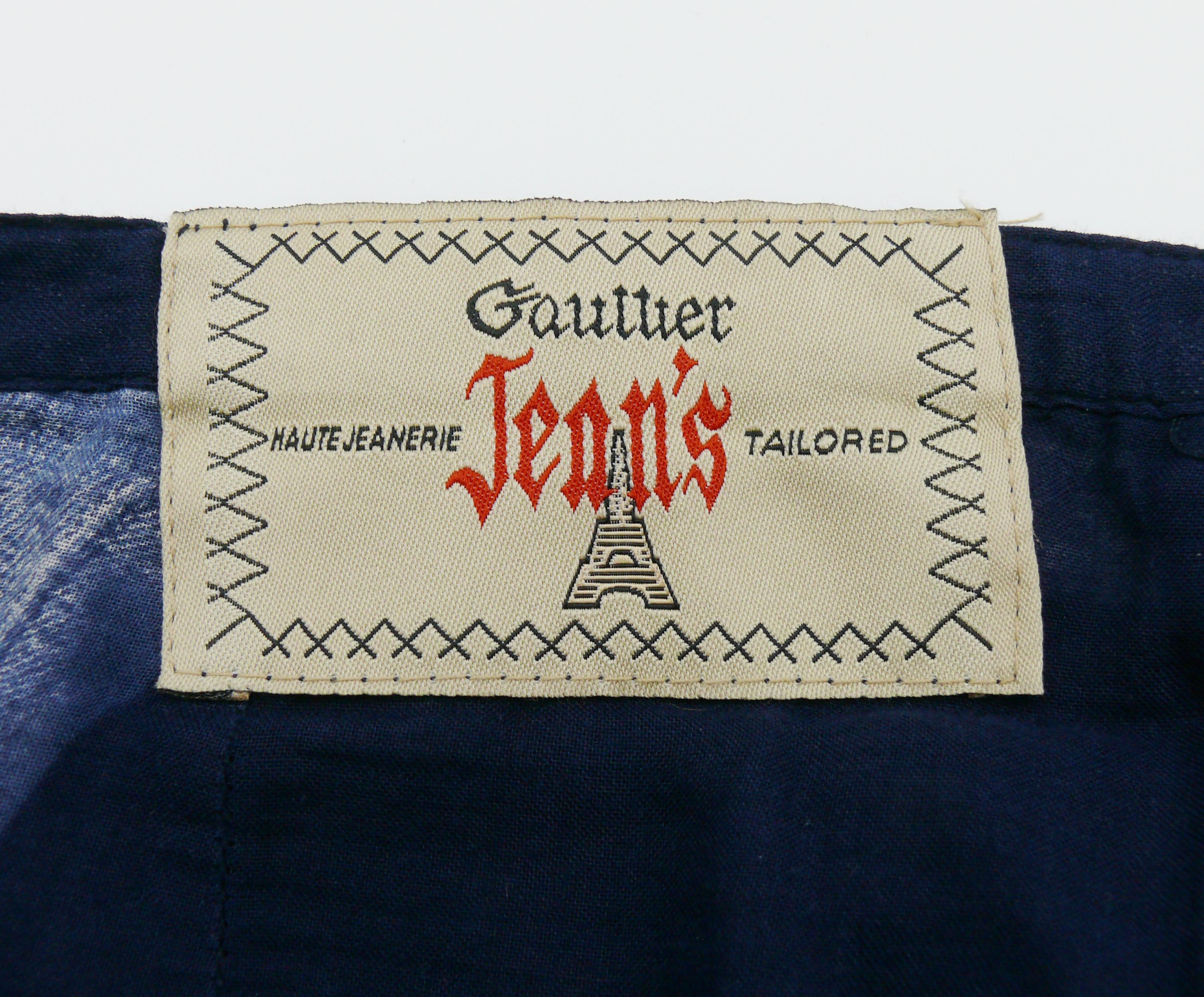 Jean Paul Gaultier Vintage Trompe L'oeil Ruffle Skirt 6